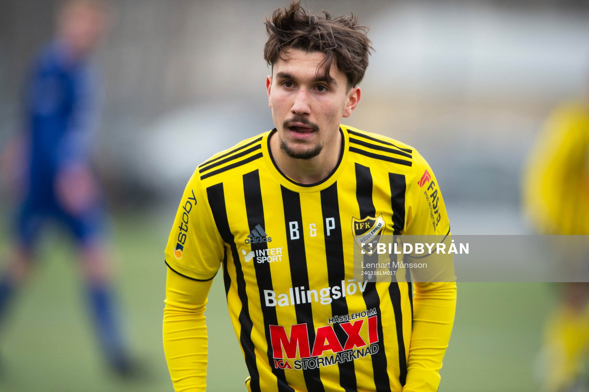 IFK Hässleholms Alen Zahirovic i träningsmatchen mellan