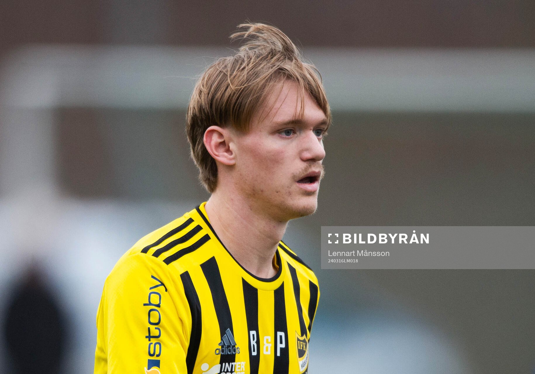 IFK Hässleholms Kasper Månsson i träningsmatchen mellan