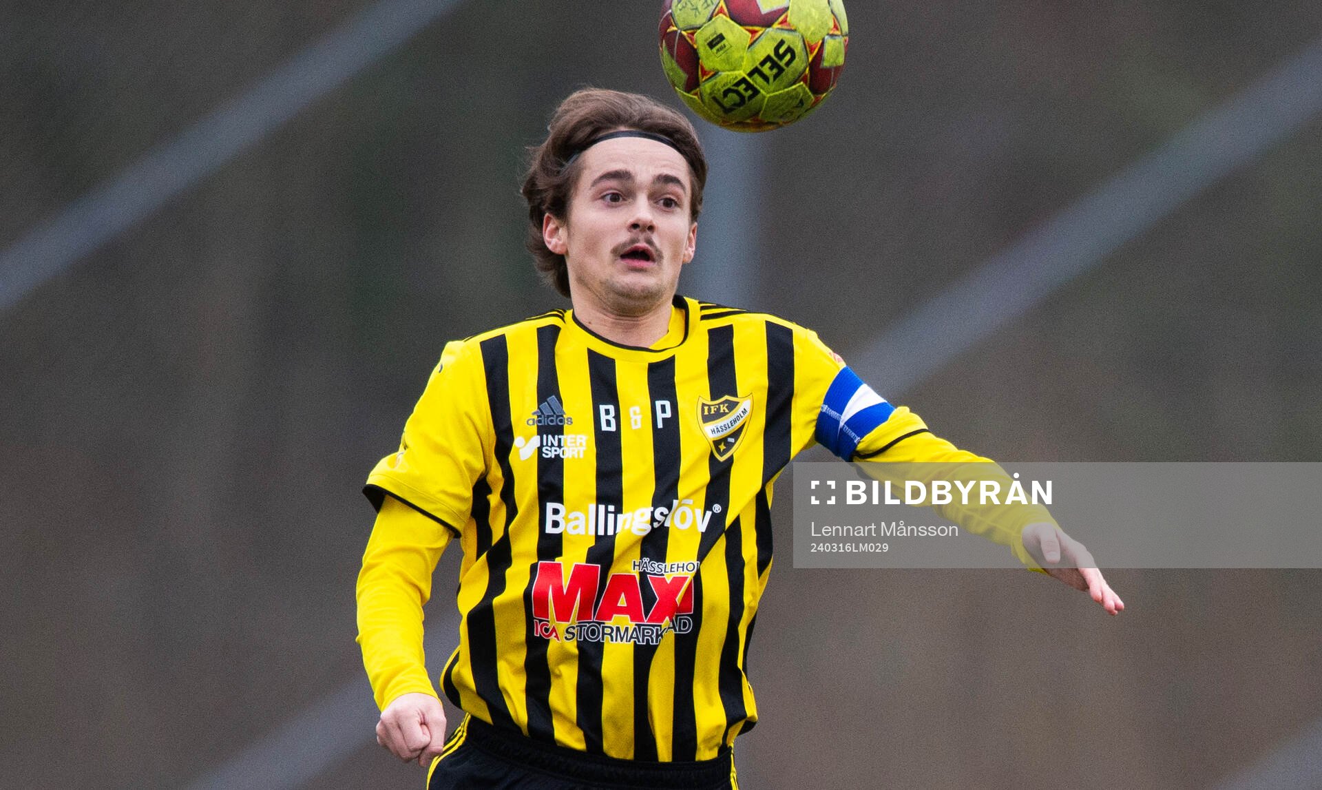 IFK Hässleholms Gustav Winroth i träningsmatchen mellan