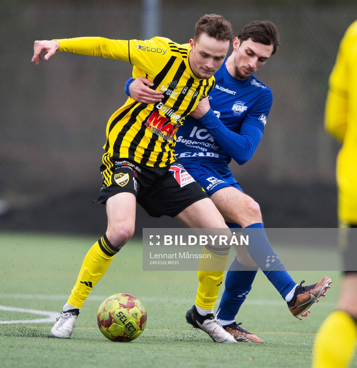 IFK Hässleholms Philip Berndt i träningsmatchen mellan