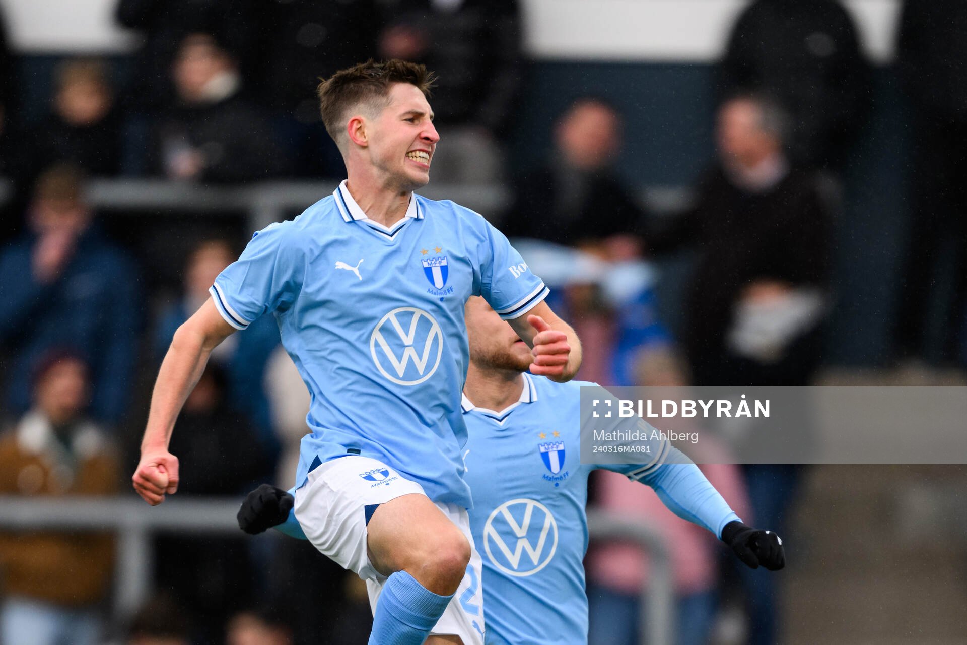 Malmö FFs Lasse Berg Johnsen jublar