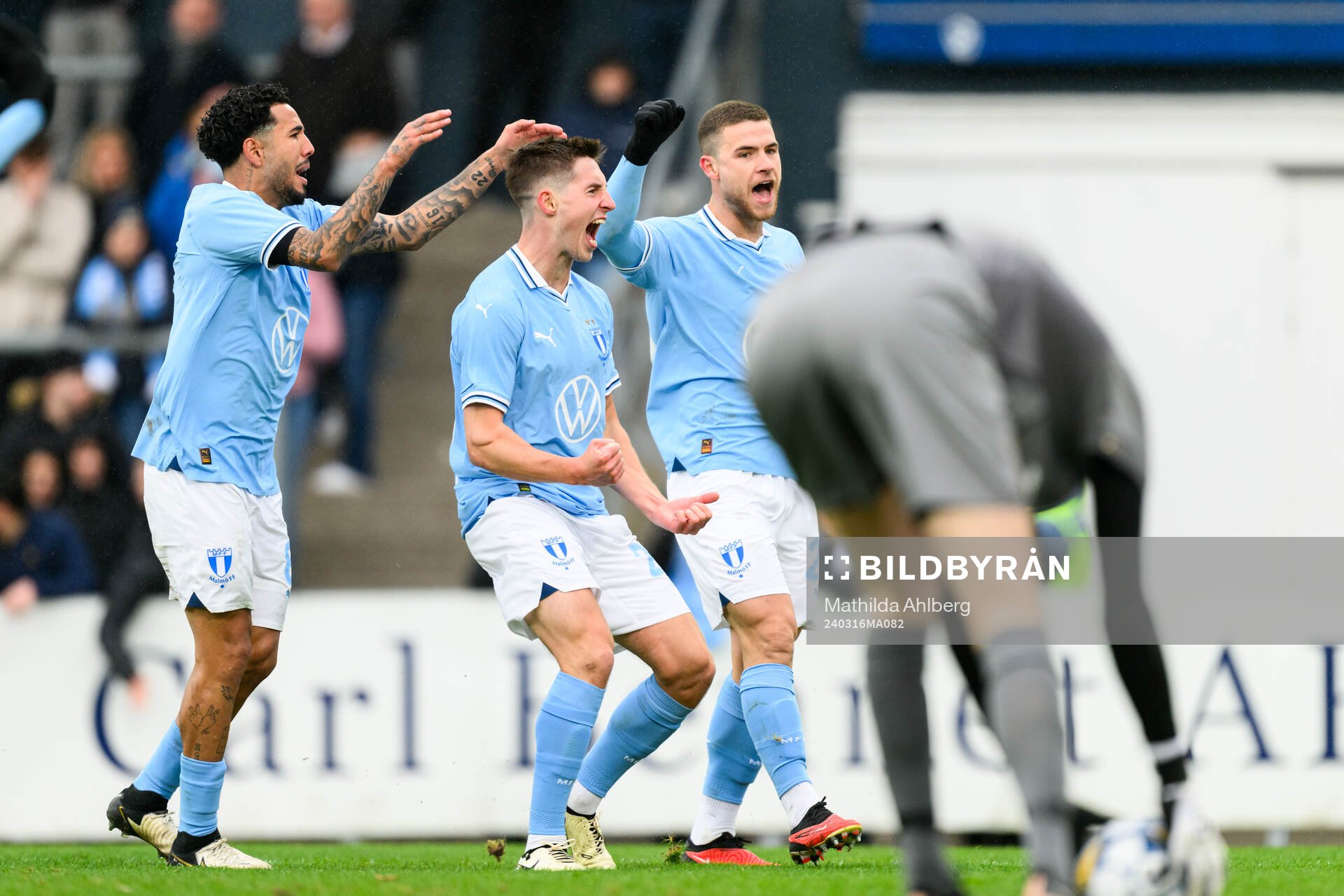 Malmö FFs Lasse Berg Johnsen jublar