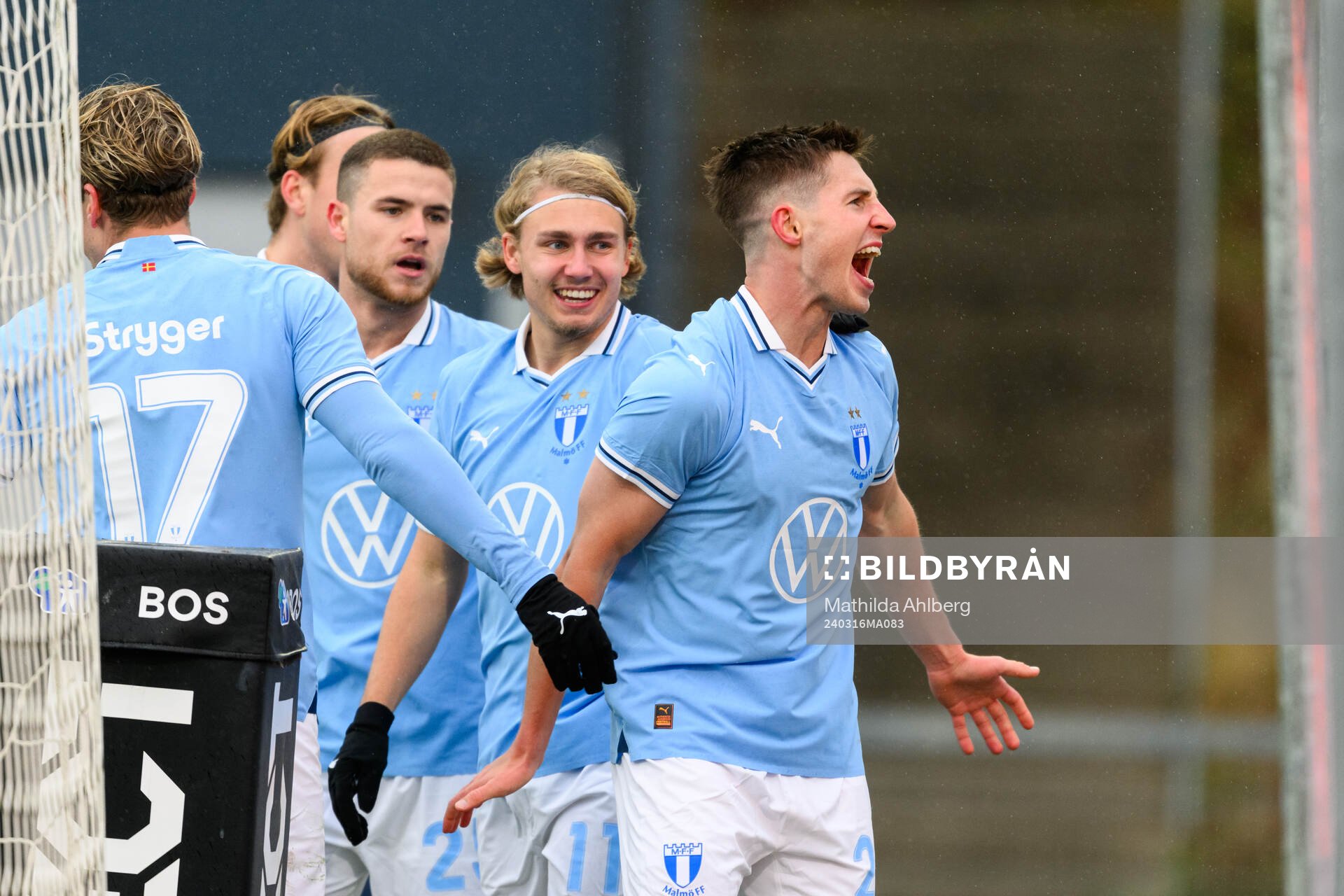Malmö FFs Lasse Berg Johnsen jublar