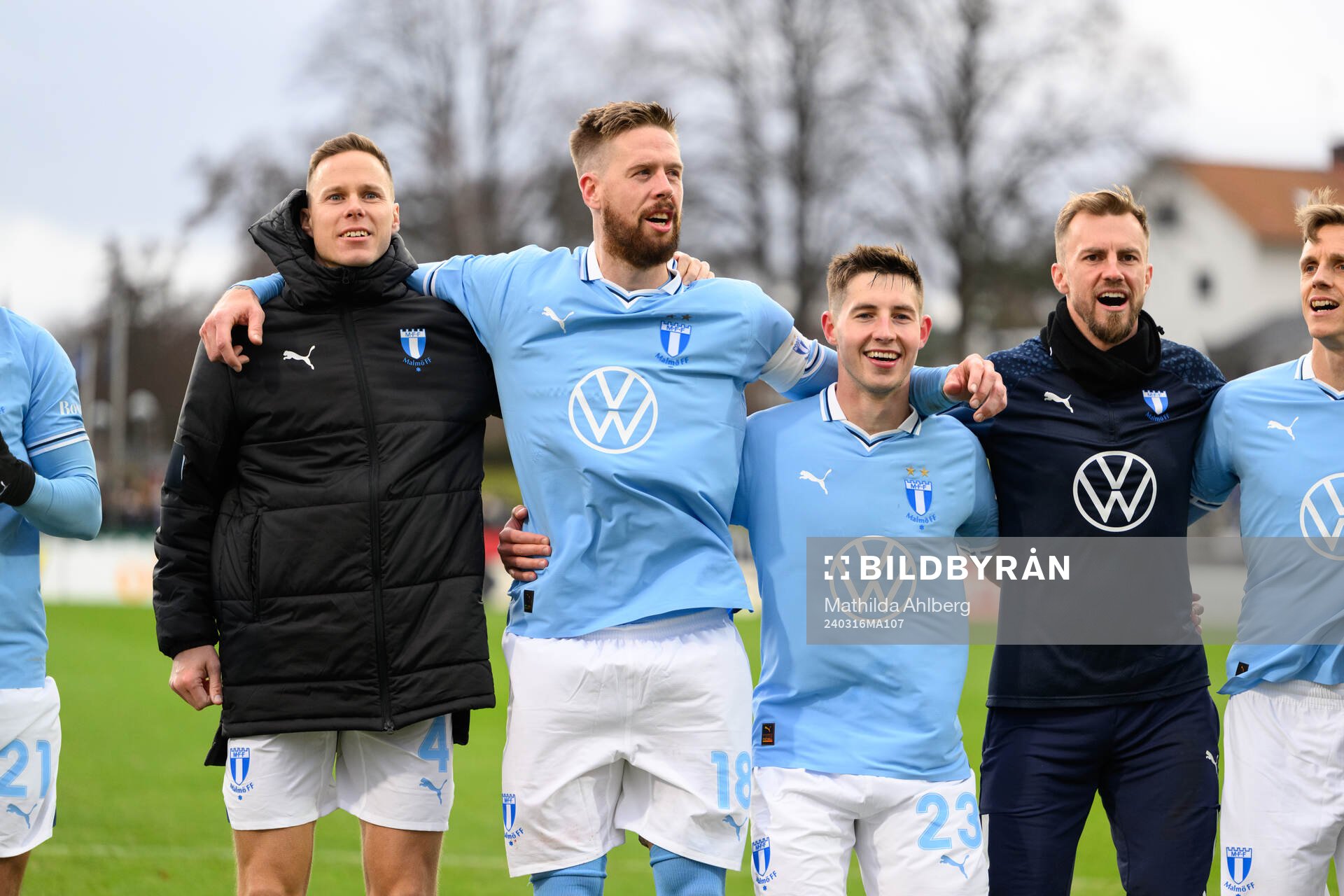 Malmö FFs Niklas Moisander, Pontus Jansson, Lasse Berg