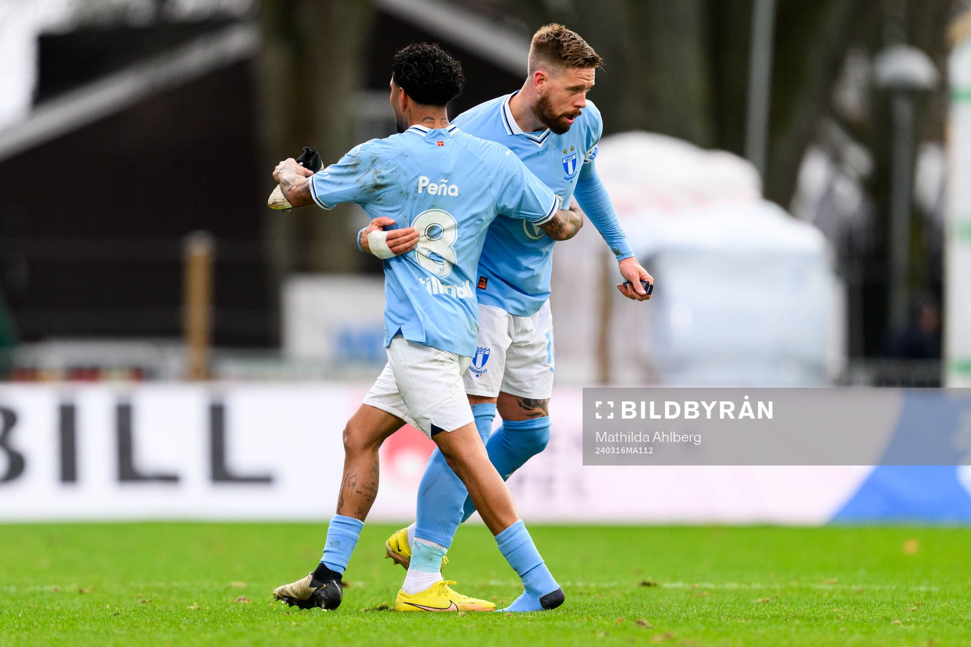 Malmö FFs Sergio Pena och Pontus Jansson