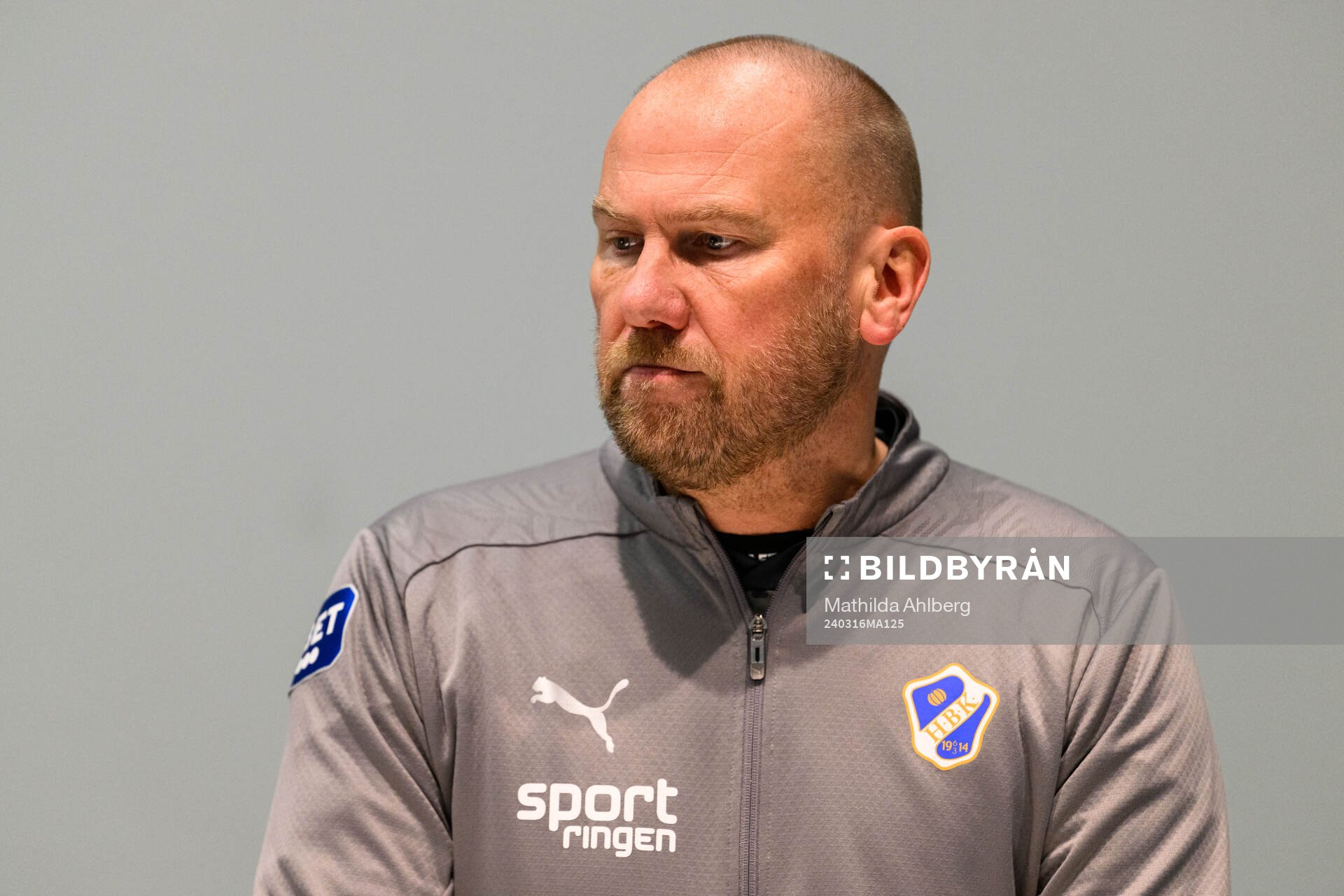 Halmstads tränare Magnus Haglund deppar