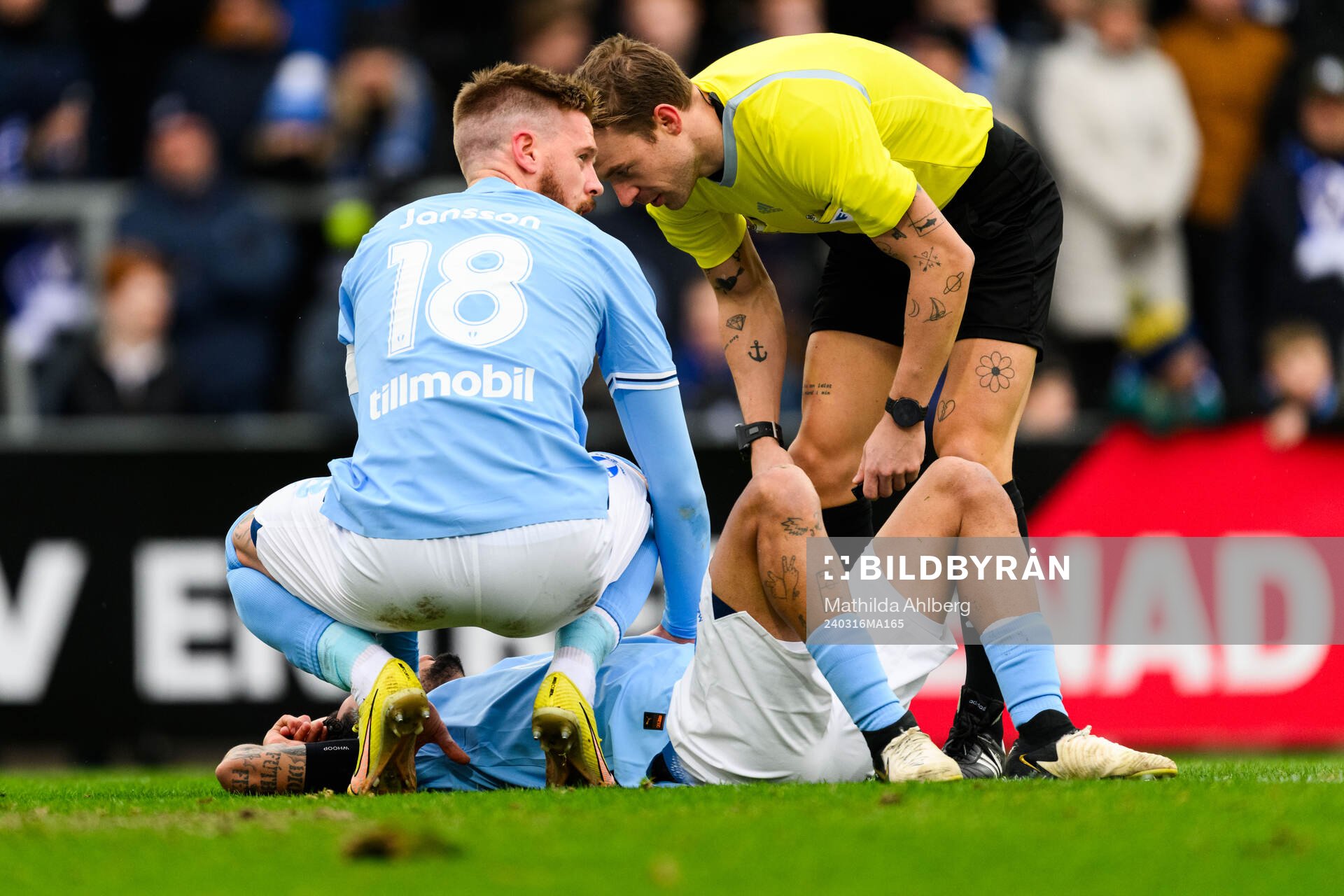 Malmö FFs Sergio Pena och Pontus Jansson