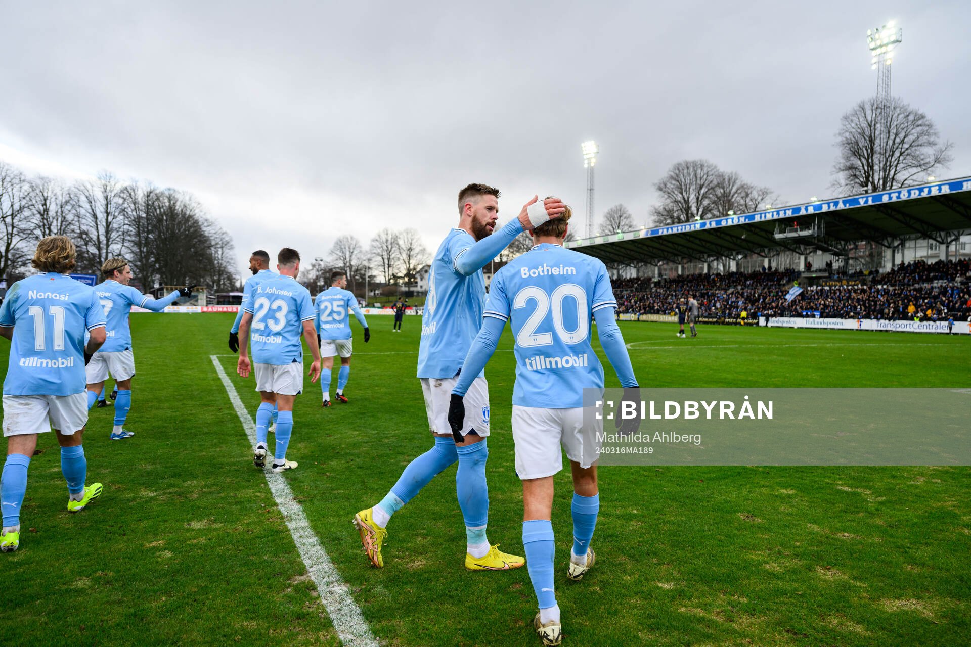 Malmö FFs Pontus Jansson och Erik Botheim jublar