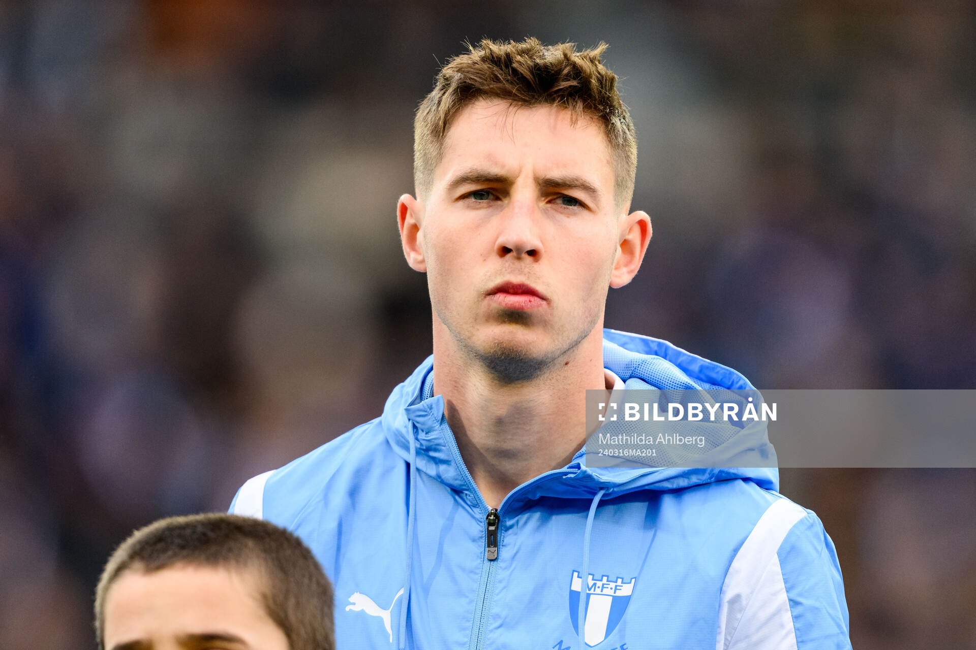 Malmö FFs Lasse Berg Johnsen vid lineup