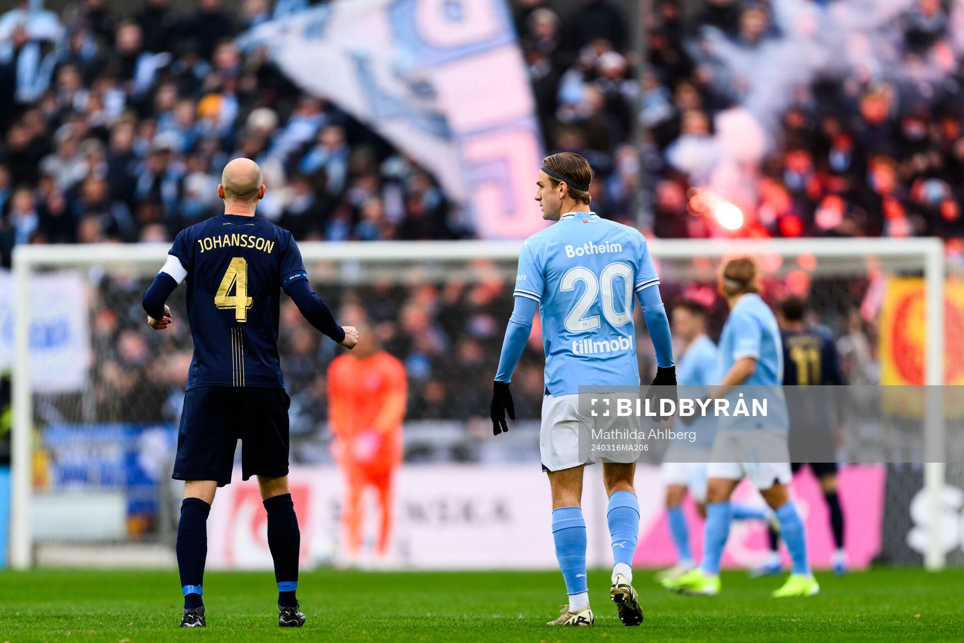 Halmstads Andreas Johansson och Malmö FFs Erik Botheim