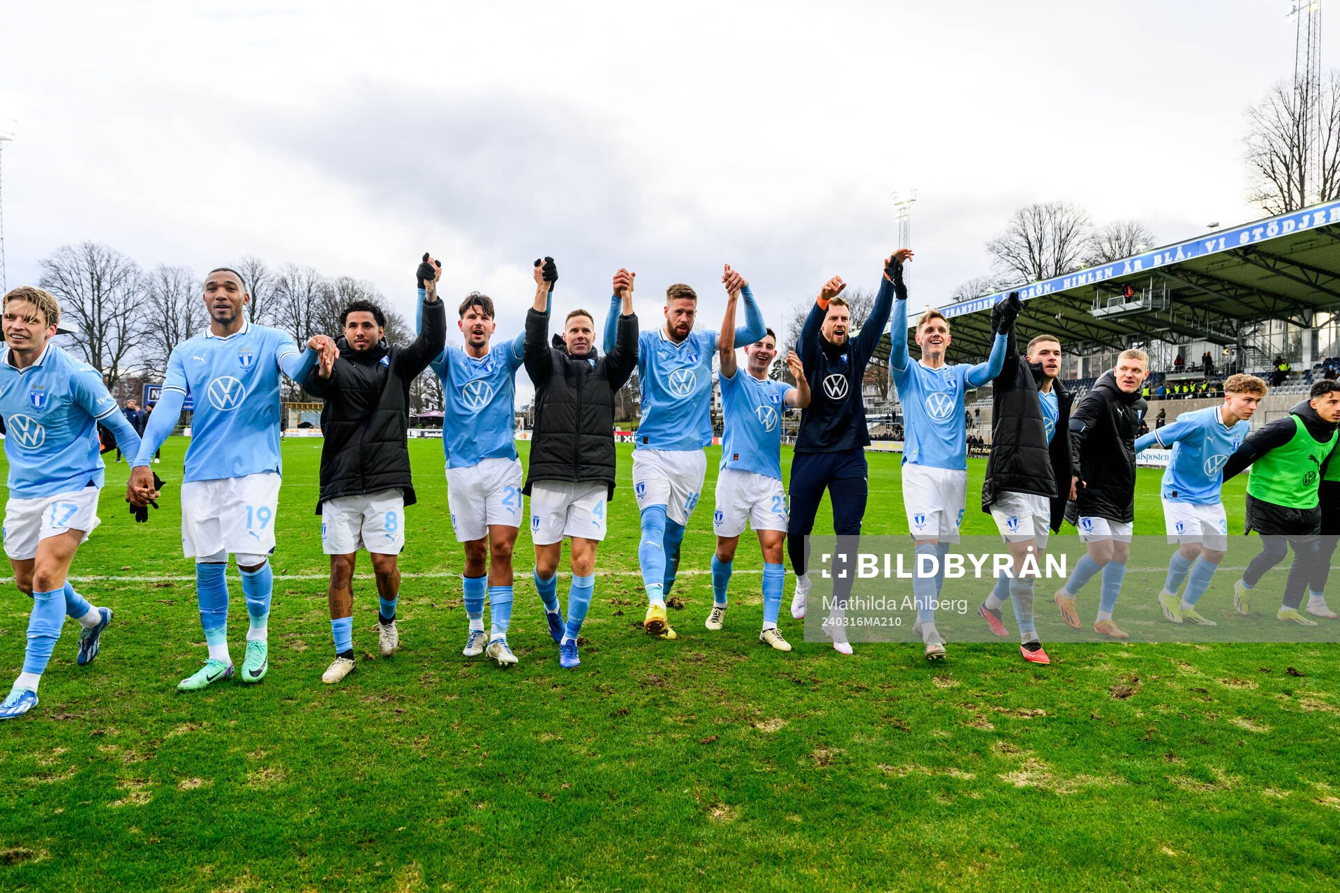 Malmö FFs spelare jublar