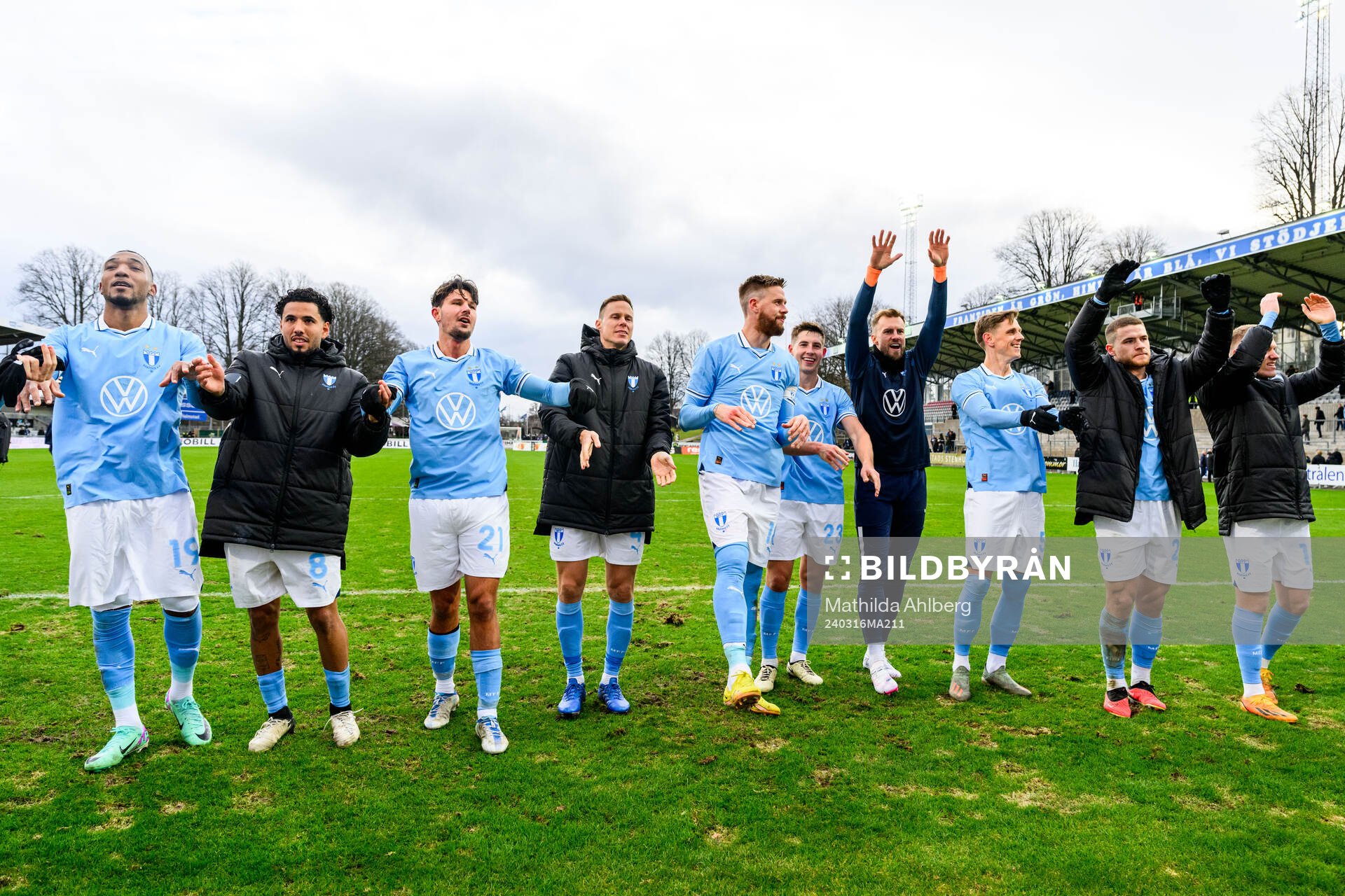 Malmö FFs spelare jublar