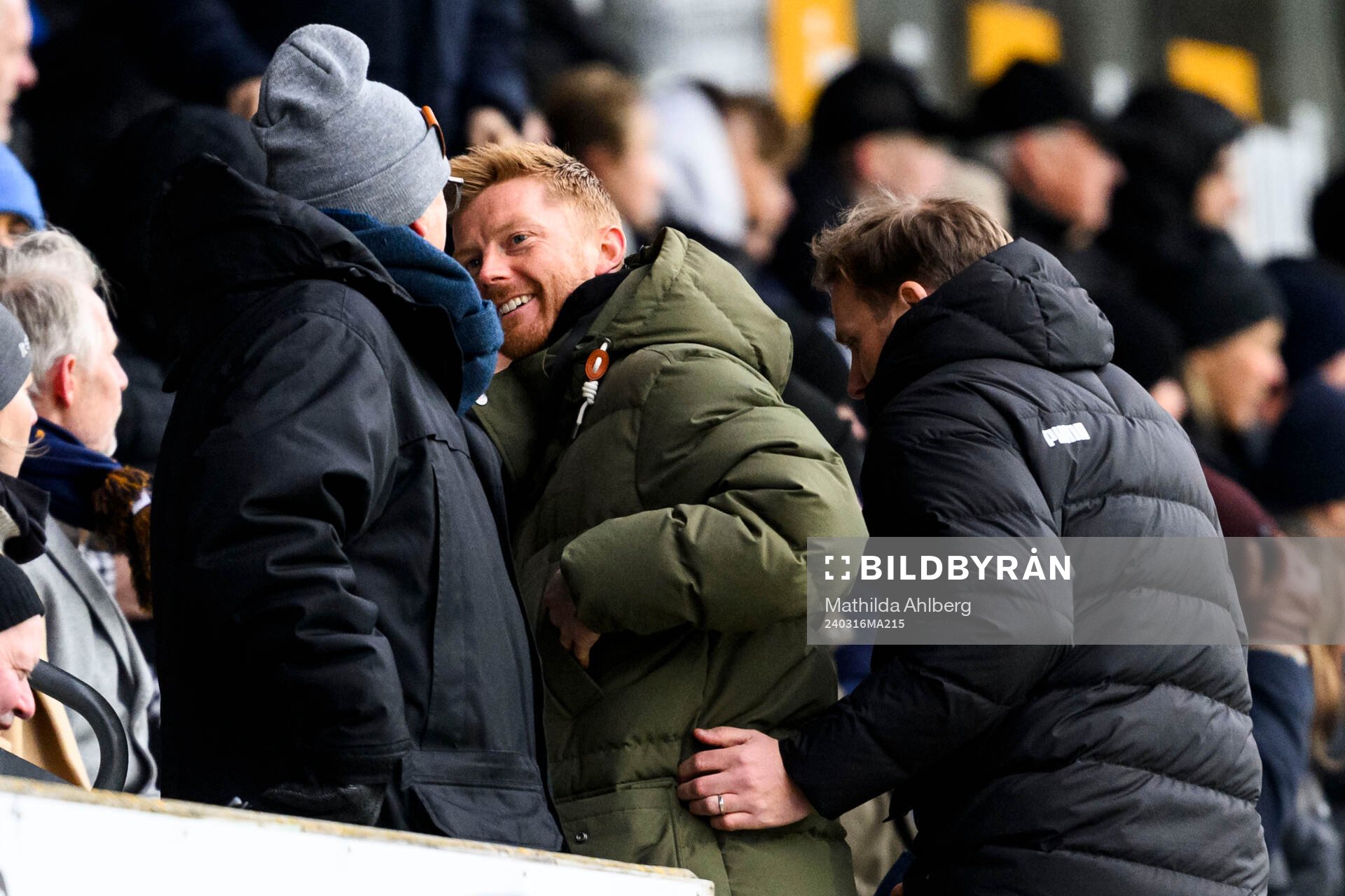Malmö FFs Anders Christiansen på läktaren
