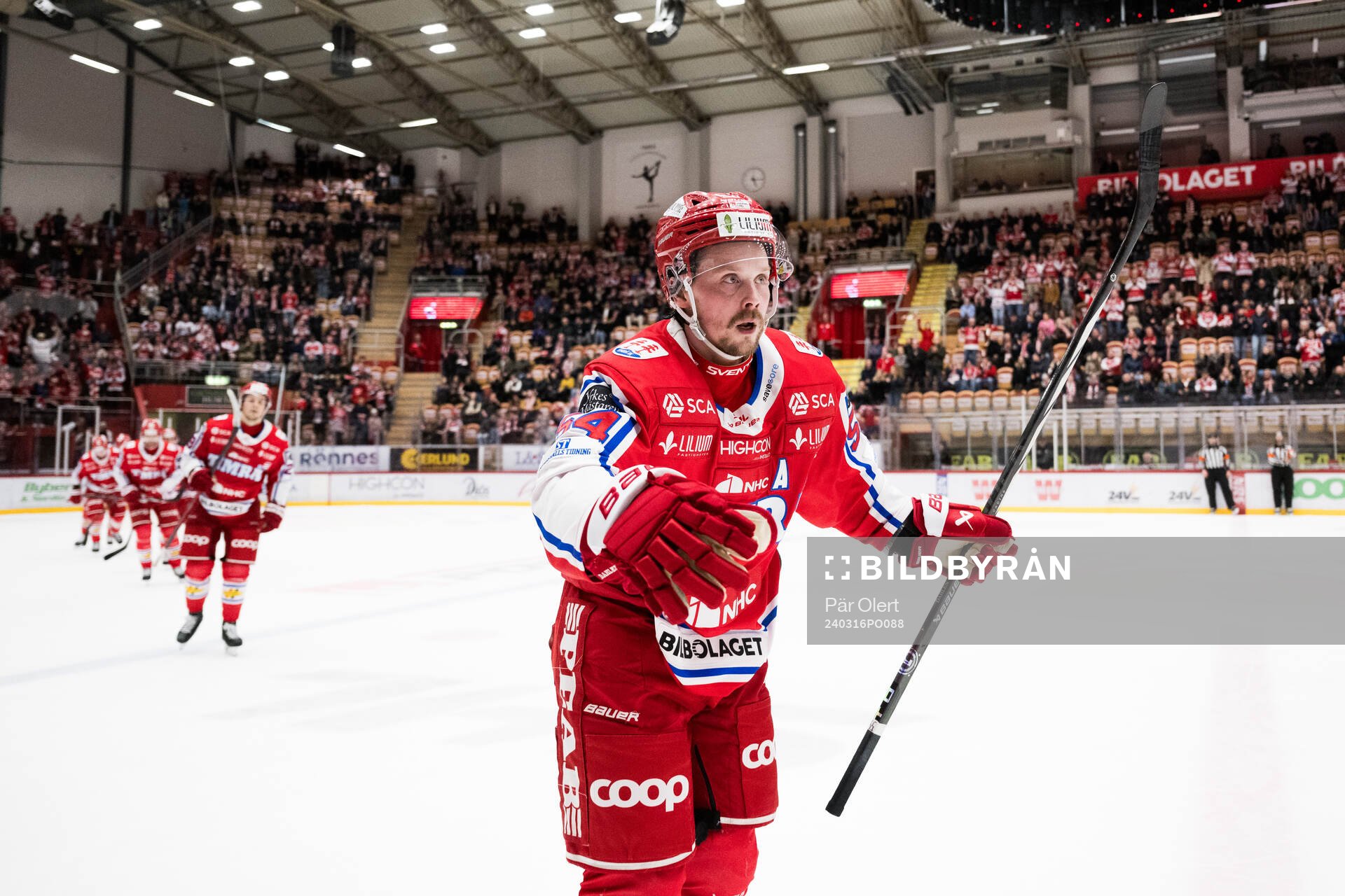 Timrås Jonathan Dahlén jublar