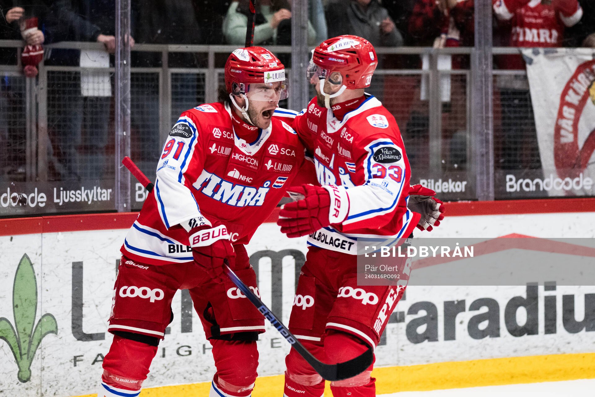 Timrås Magnus Pääjärvi, Albin Lundin och Magnus