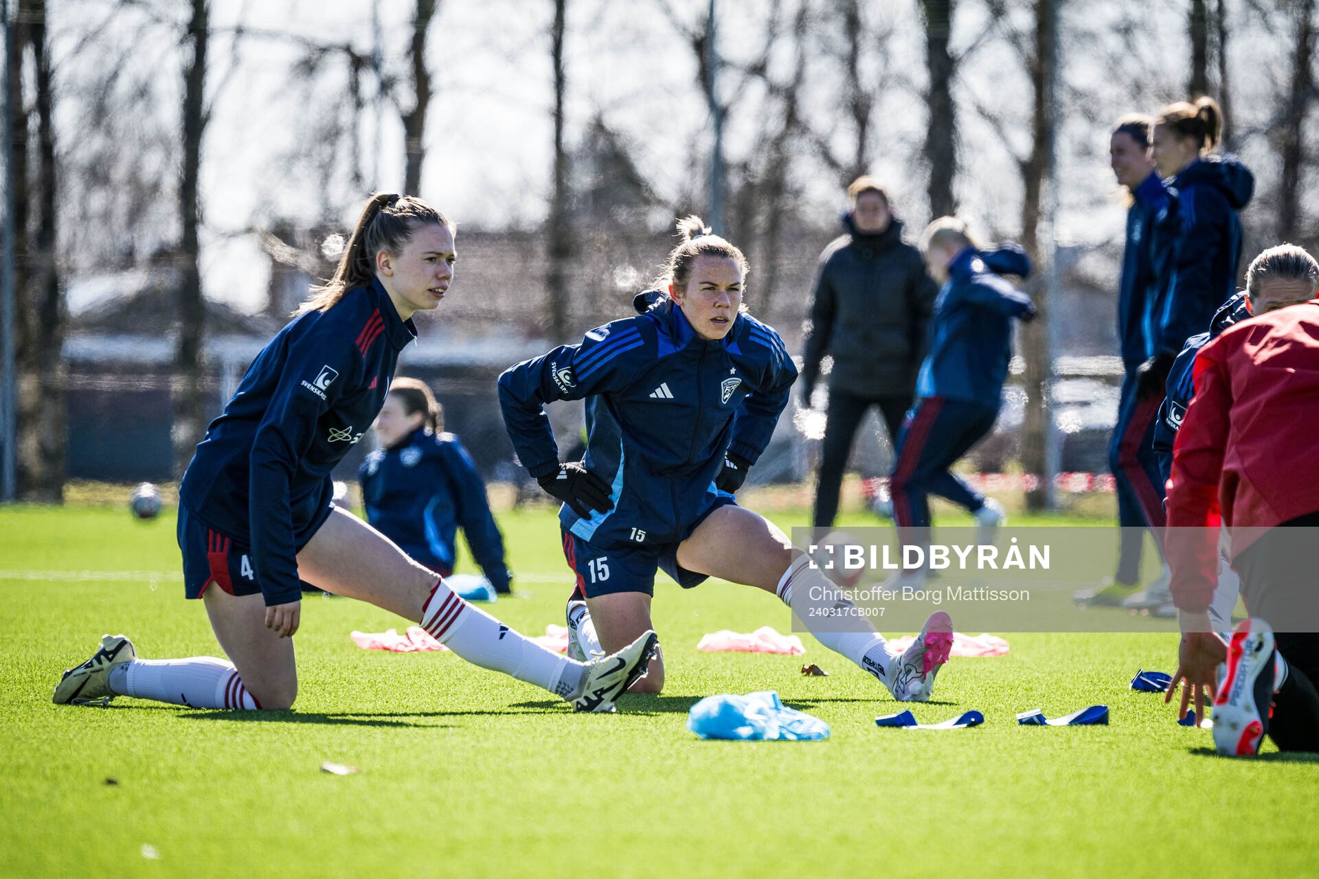 FC Rosengårds Bea Sprung och Jessica Wik