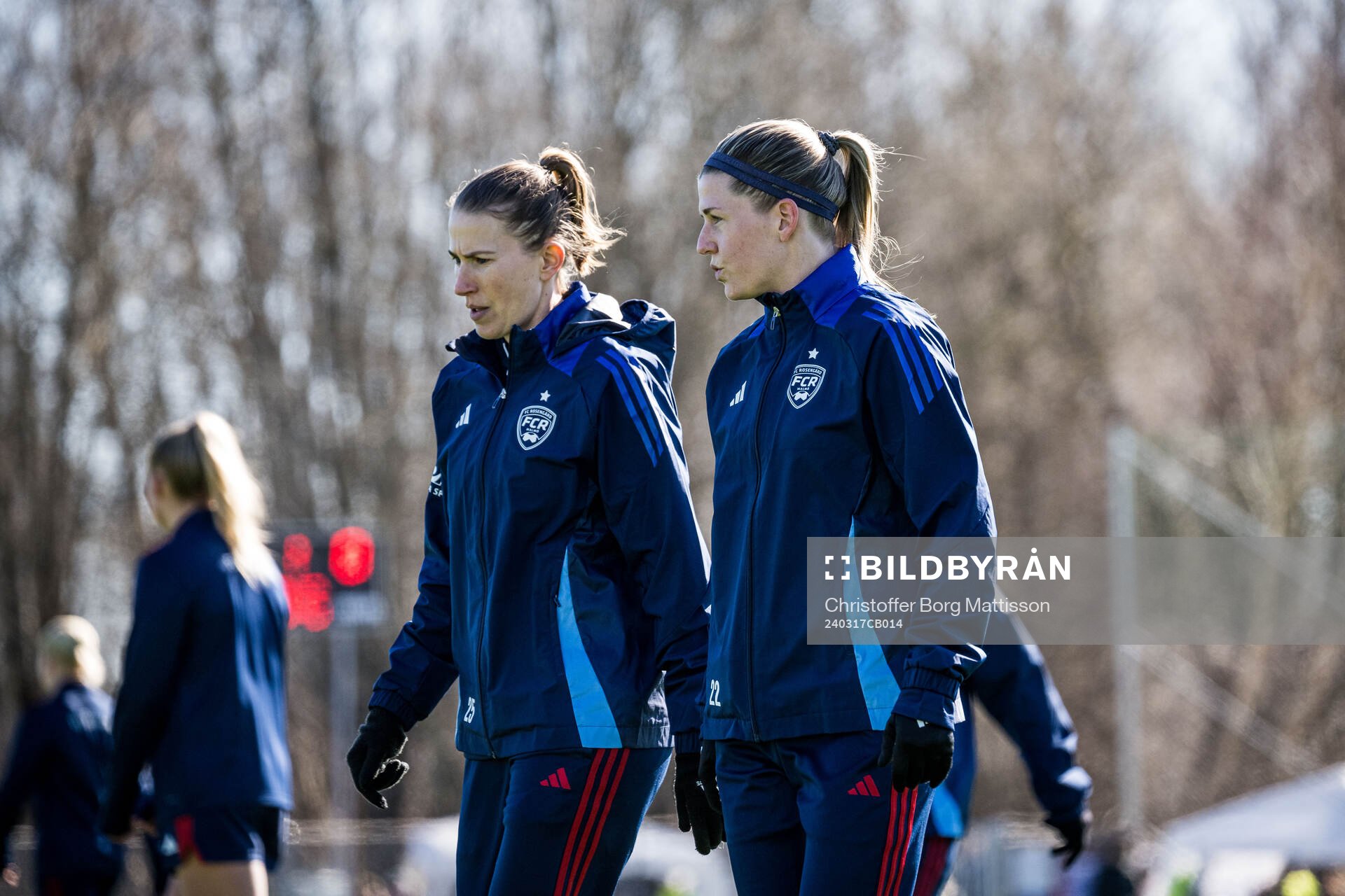 FC Rosengårds Emma Berglund och Olivia Schough