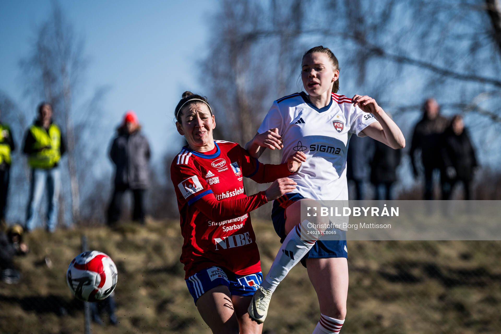 Vittsjös Jessica Ayers och FC Rosengårds Bea Sprung