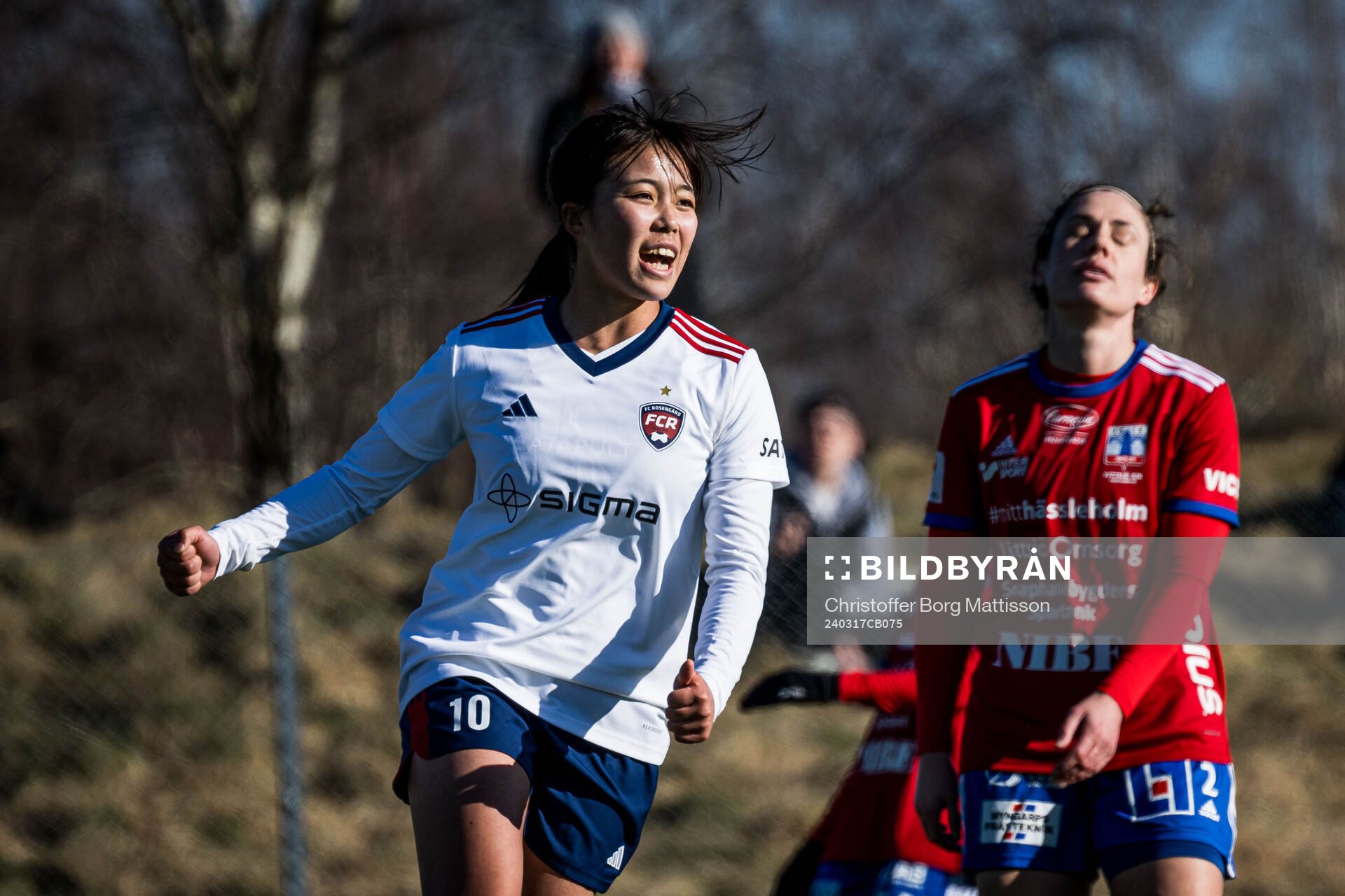 FC Rosengårds Momoko Tanikawa jublar