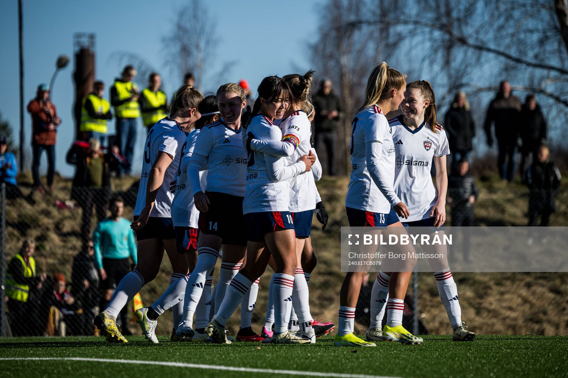 FC Rosengårds Momoko Tanikawa jublar