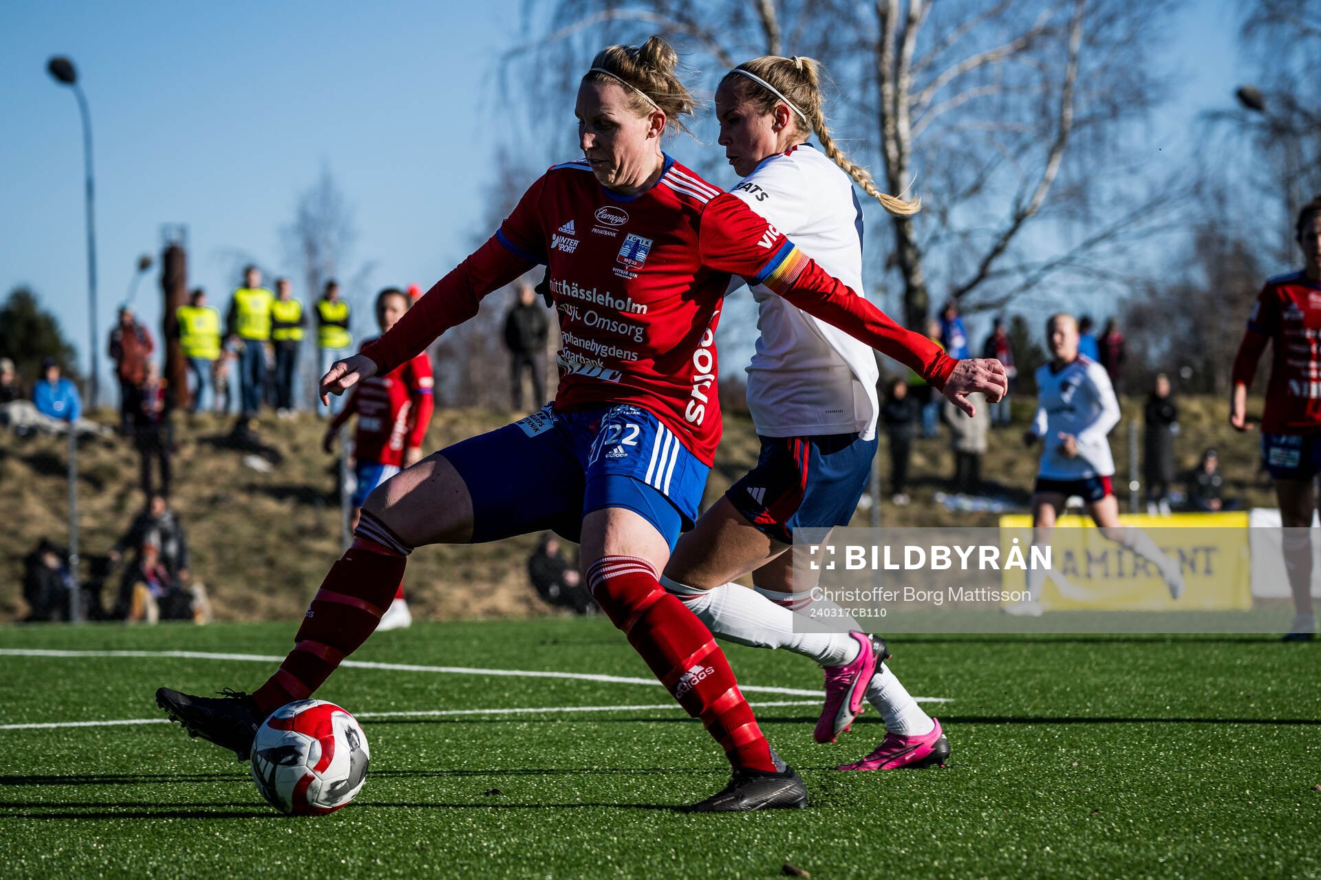 Vittsjös Sandra Adolfsson och FC Rosengårds Ria Noora