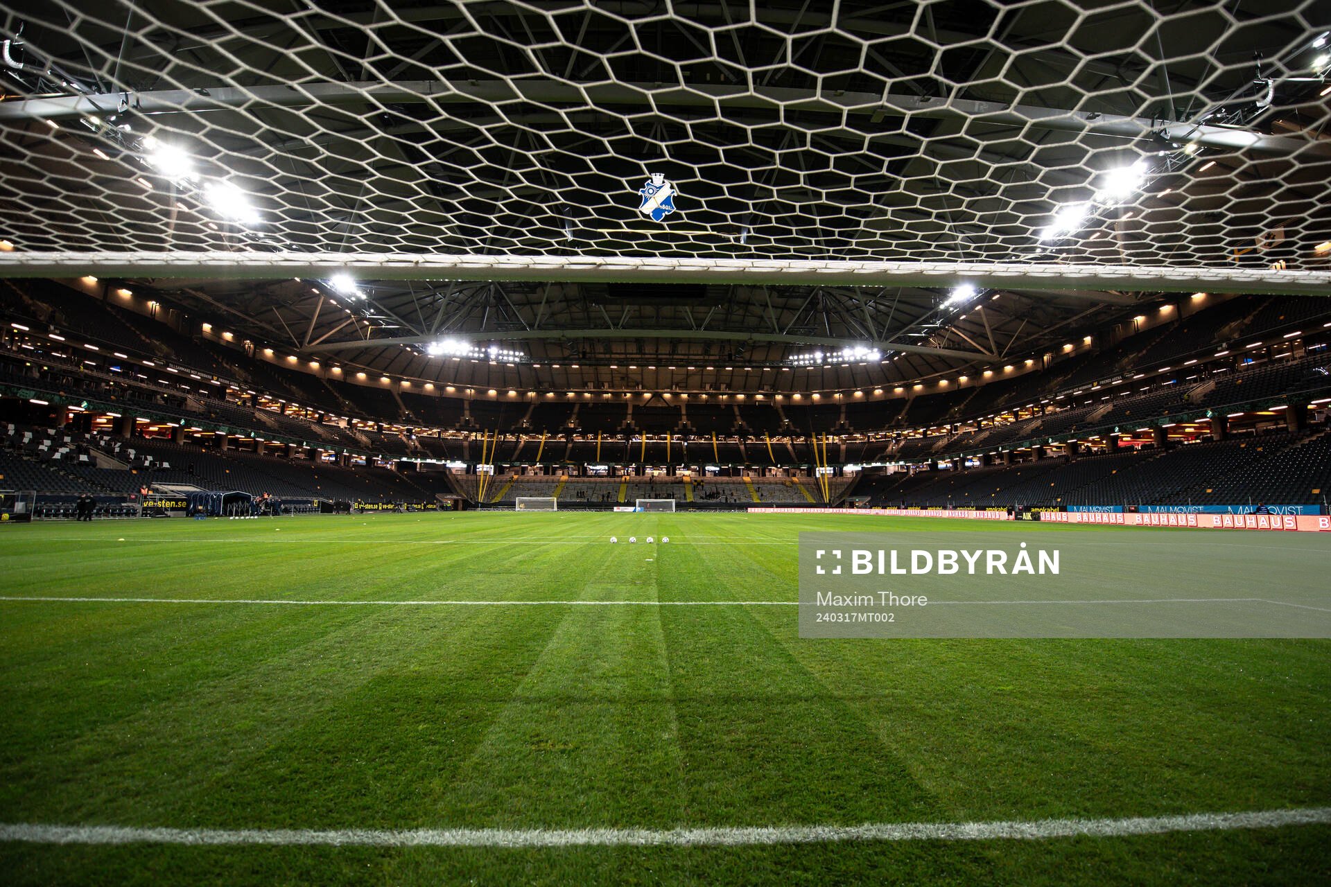 Interiör vy över Friends Arena