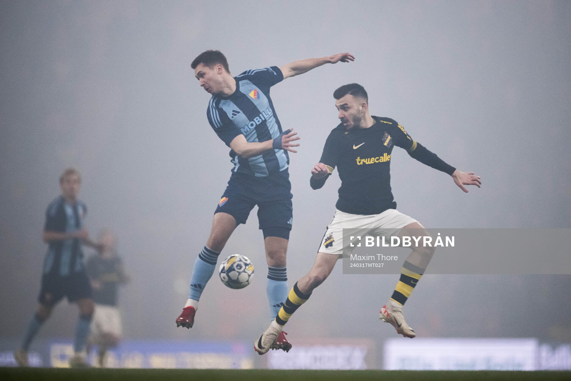 Djurgårdens Miro Tenho och AIKs Ioannis Pittas