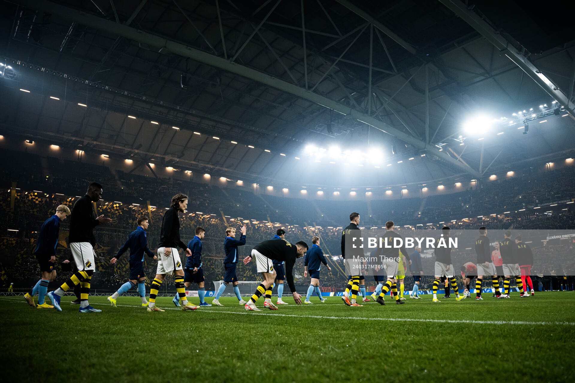 AIKs och Djurgårdens spelare