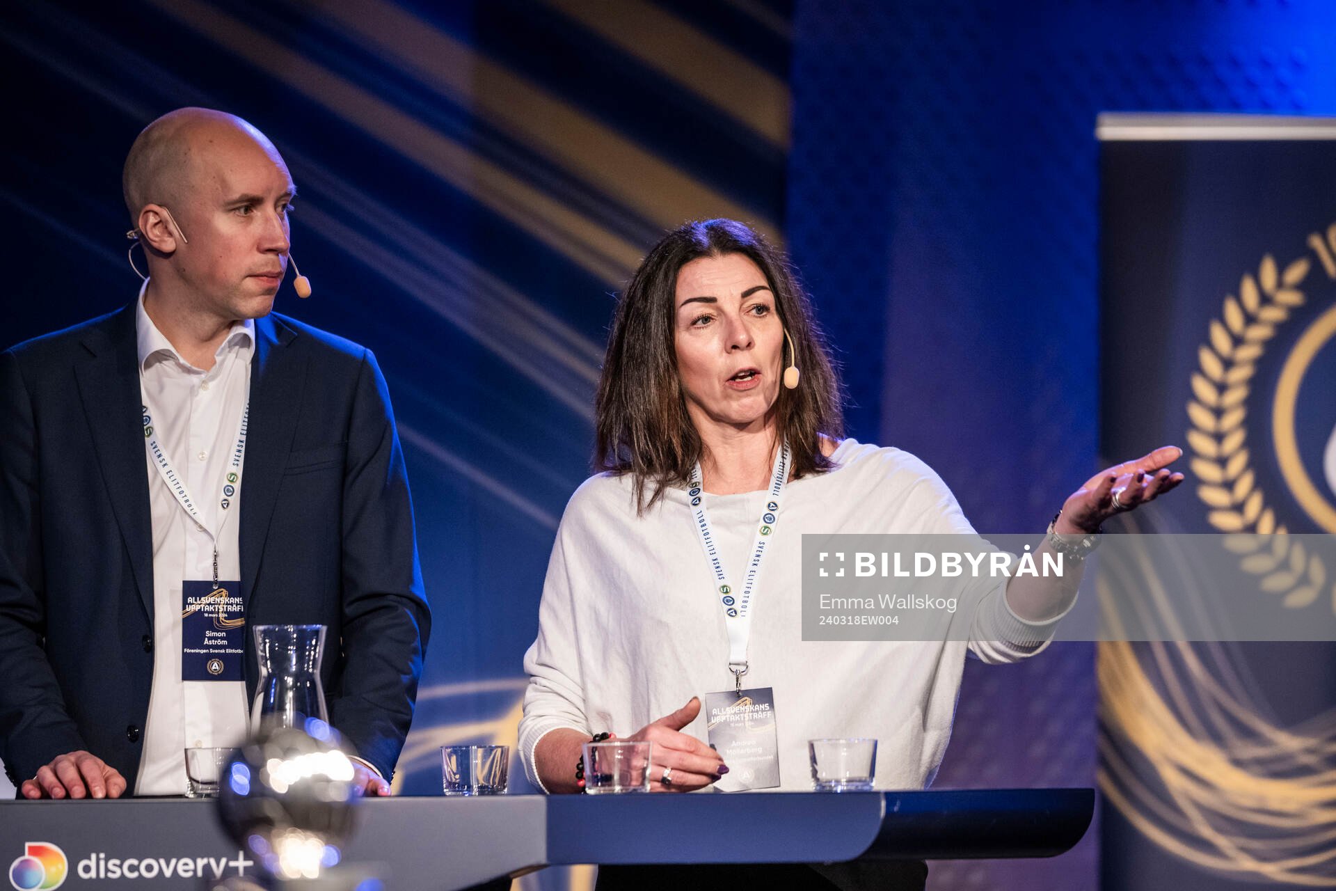 Simon Åström, SEF, och Andrea Möllerberg,