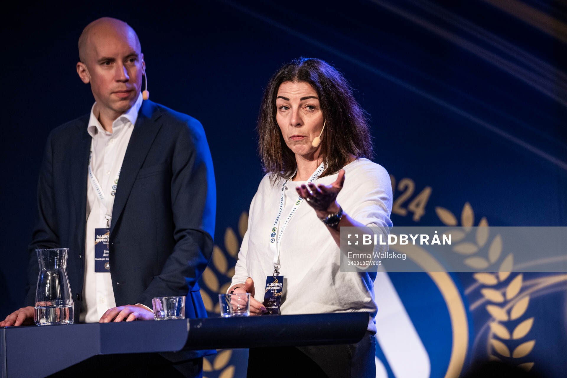 Simon Åström, SEF, och Andrea Möllerberg,