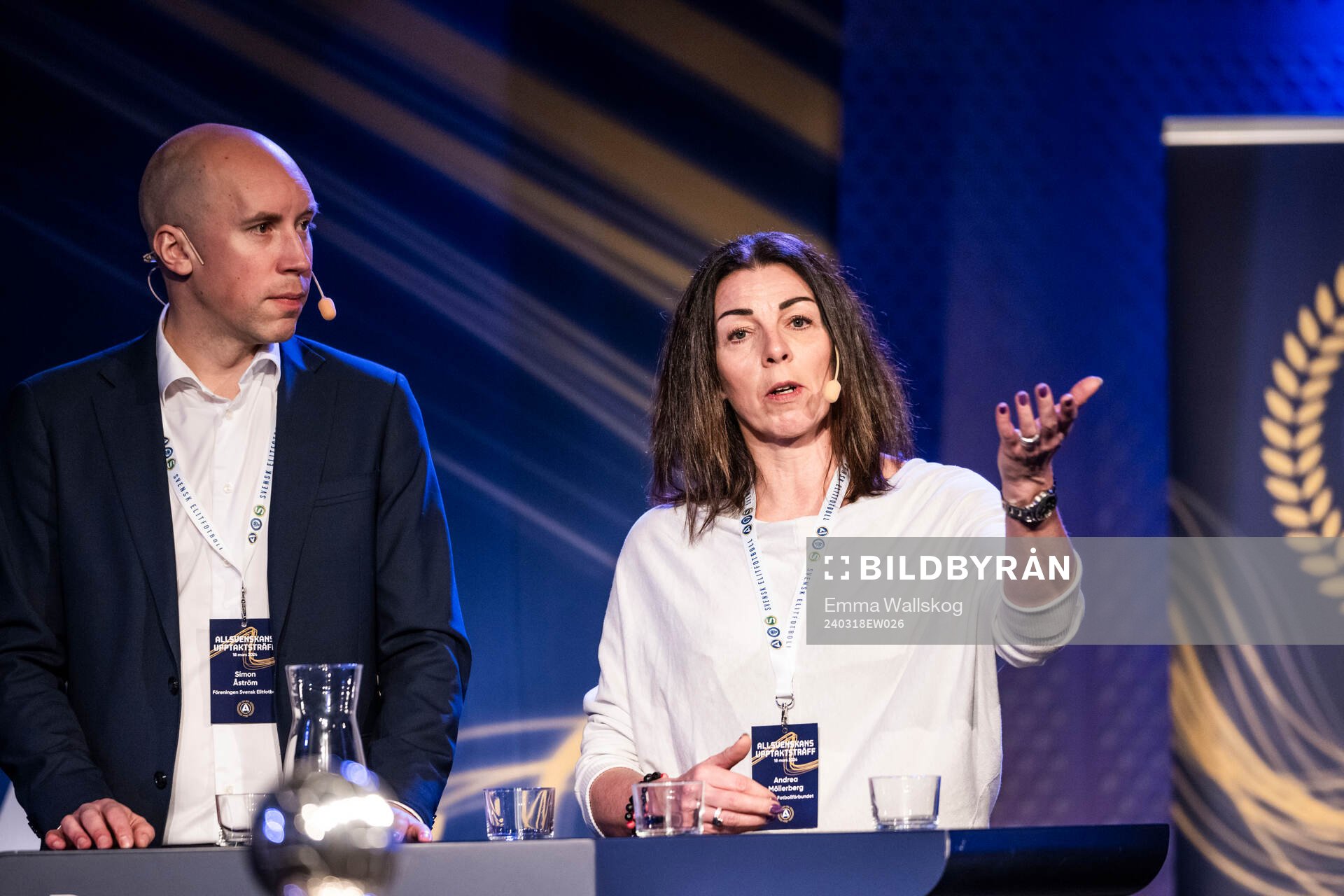 Simon Åström, SEF, och Andrea Möllerberg,
