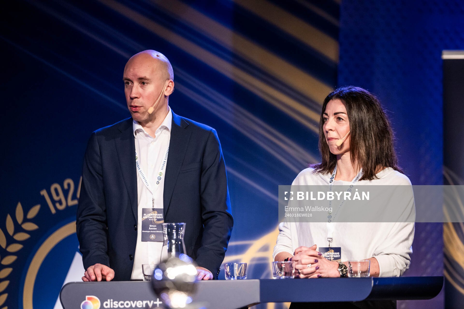 Simon Åström, SEF, och Andrea Möllerberg,