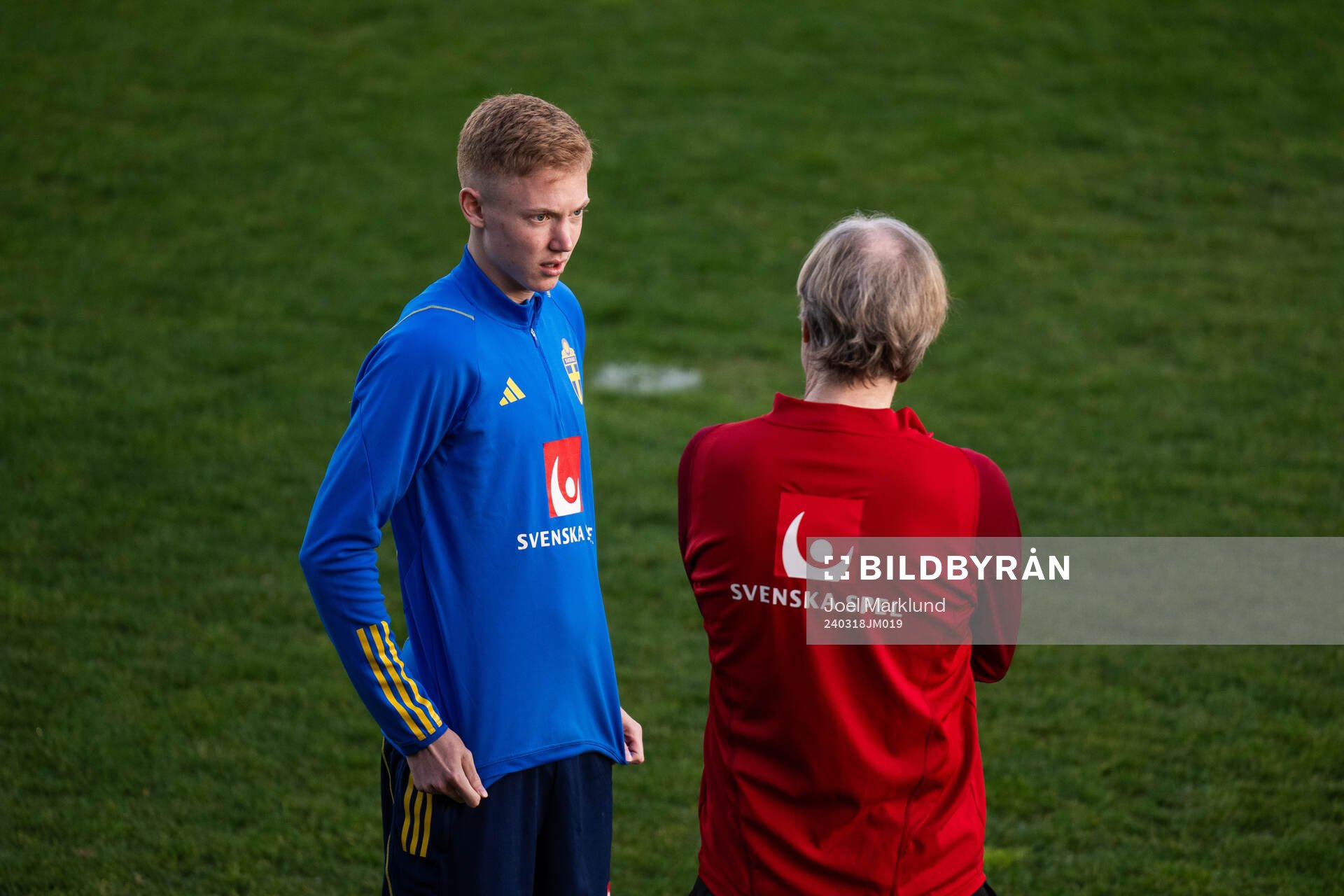 Hugo Larsson of the Swedish men's national football team