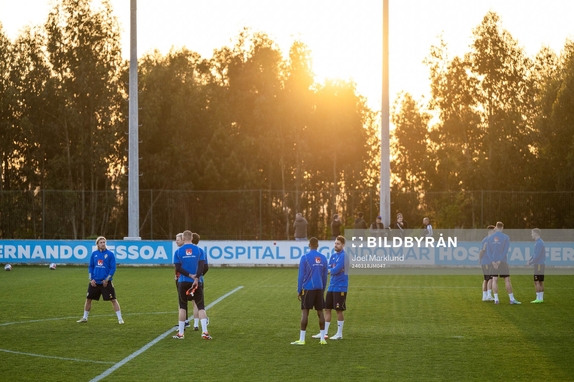 Emil Forsberg with team mates of the Swedish men's national