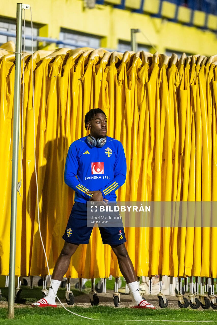 Anthony Elanga of the Swedish men's national football team