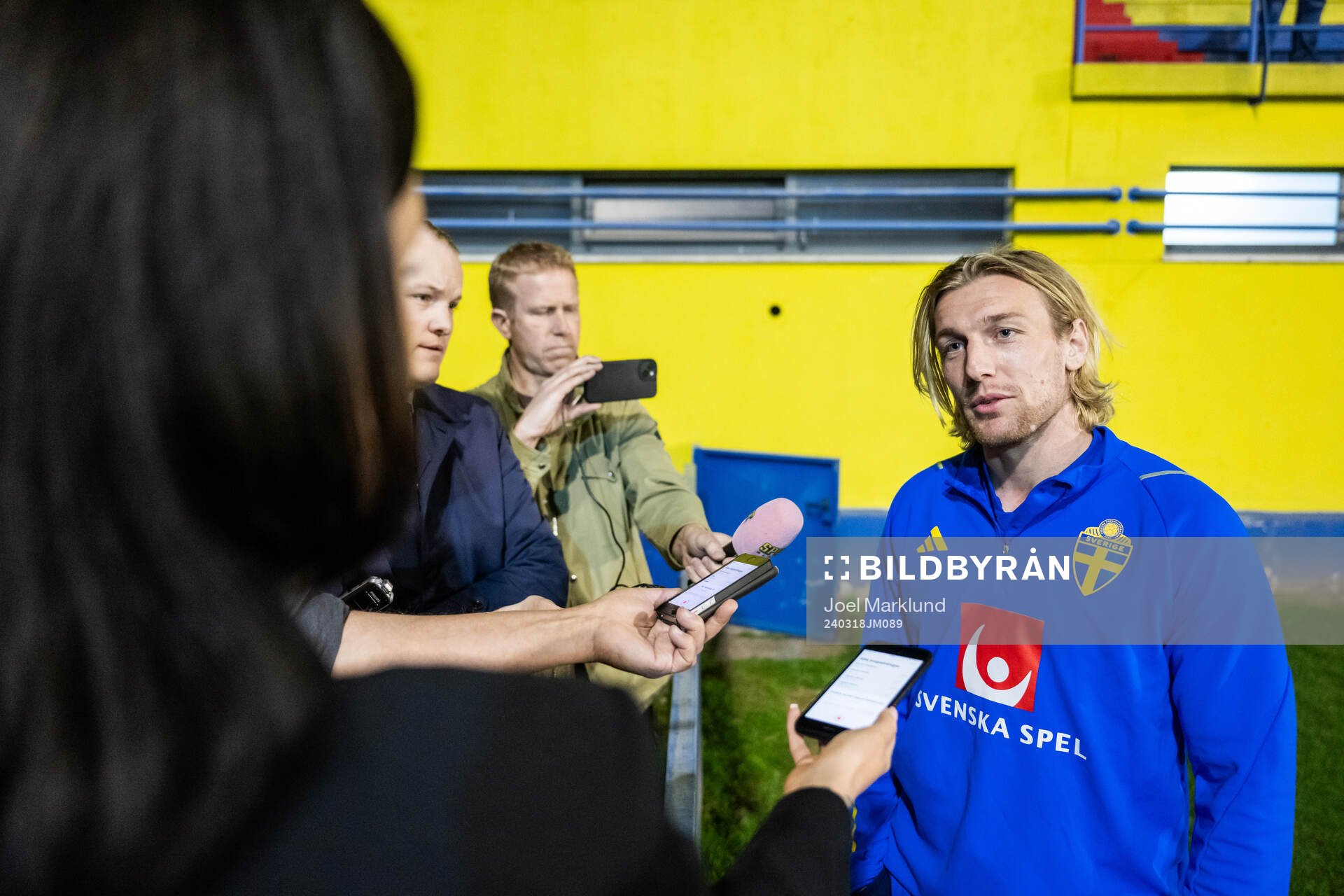 Emil Forsberg of the Swedish men's national football team