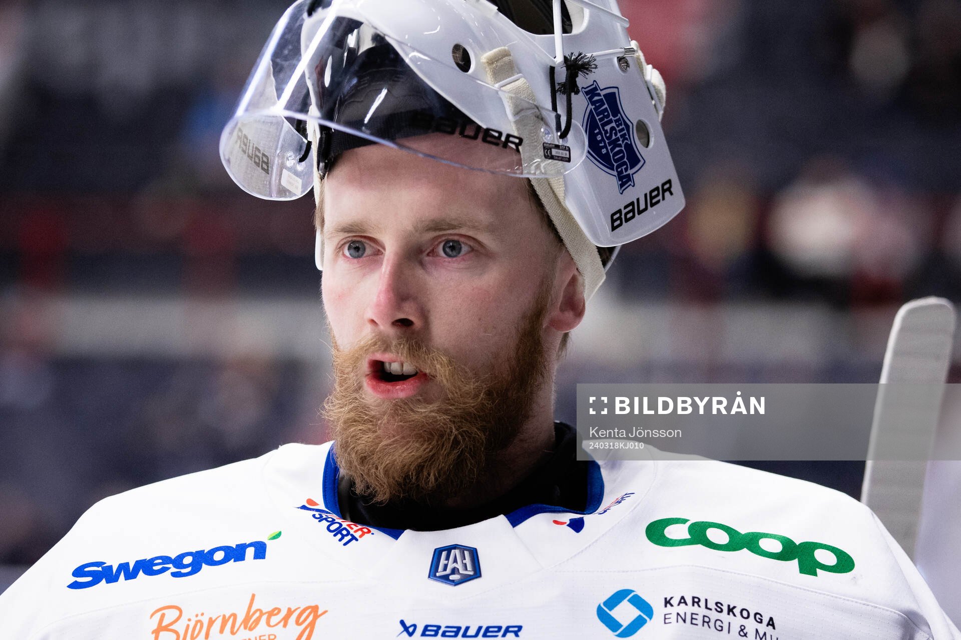 Karlskogas målvakt Victor Brattström