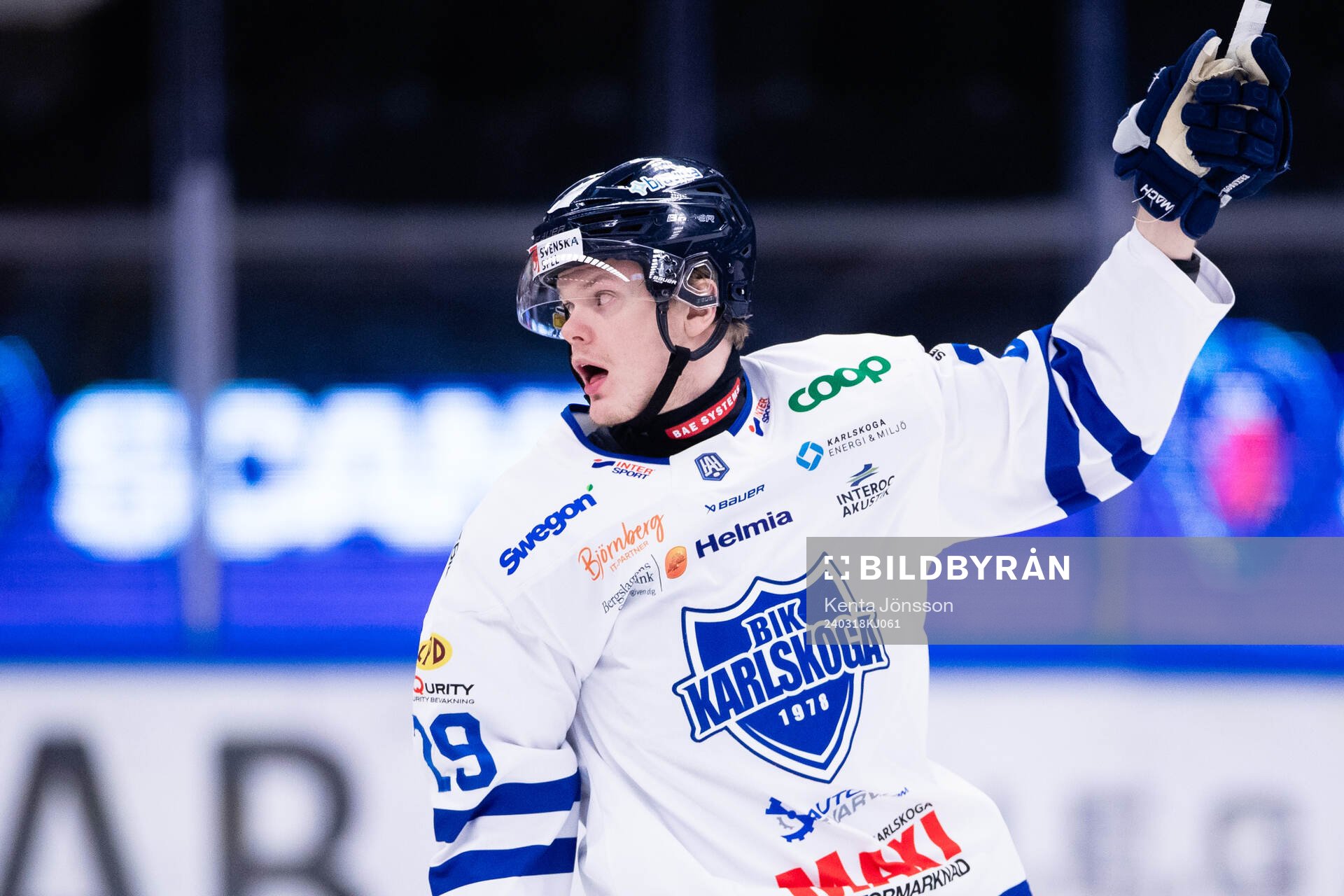 Karlskogas Albin Eriksson jublar