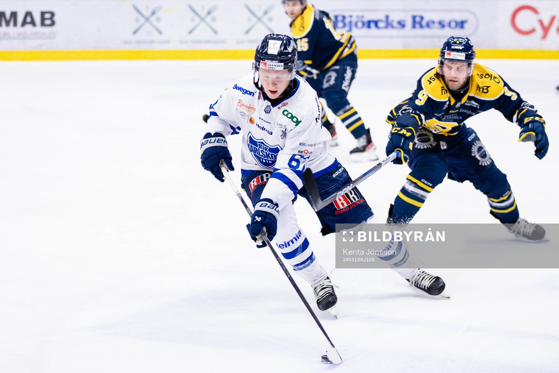 Karlskogas Jesper Norbäck och Södertäljes Viktor Grahn