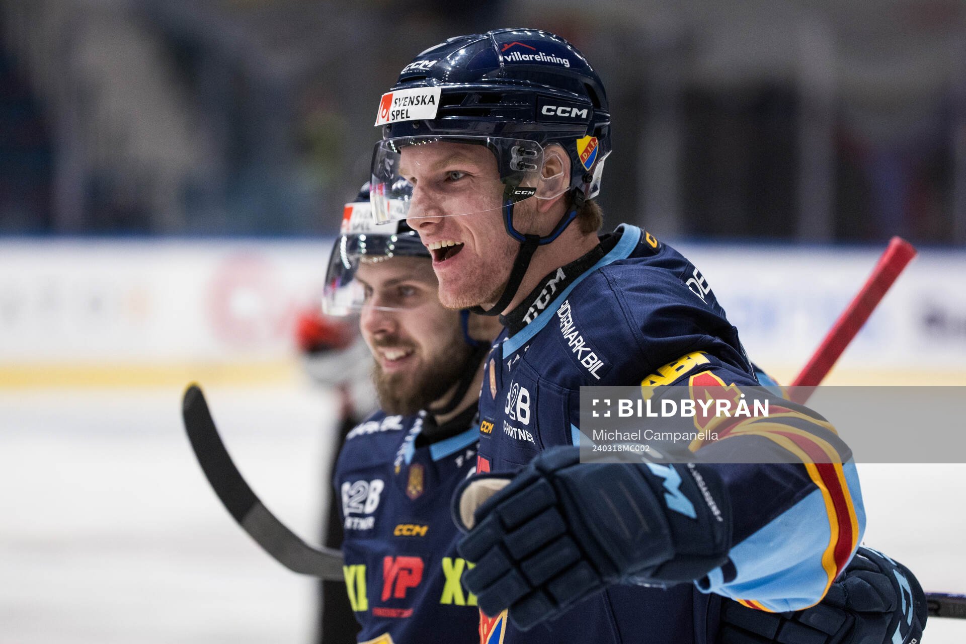 Djurgårdens Edvin Hammarlund jublar