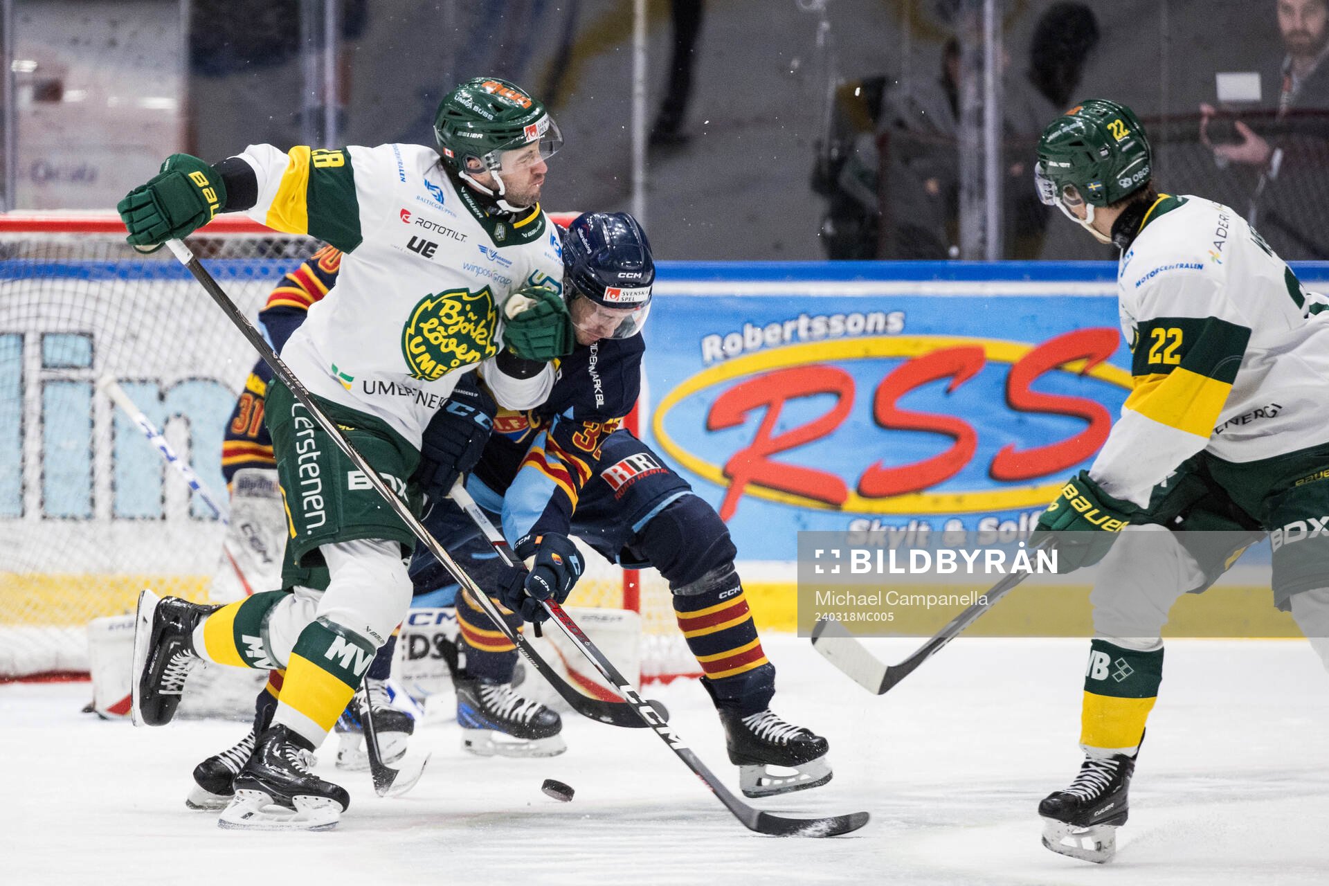 Björklövens Brandon Manning och Djurgårdens Marcus