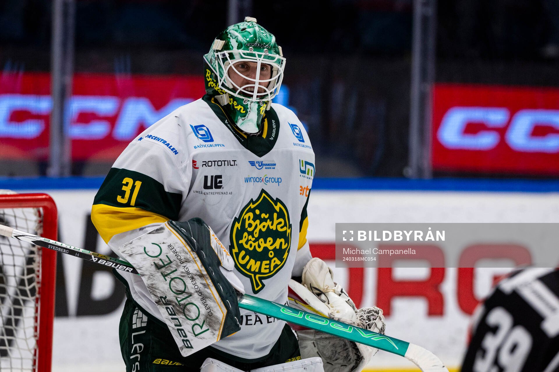 Björklövens målvakt Niklas Svedberg