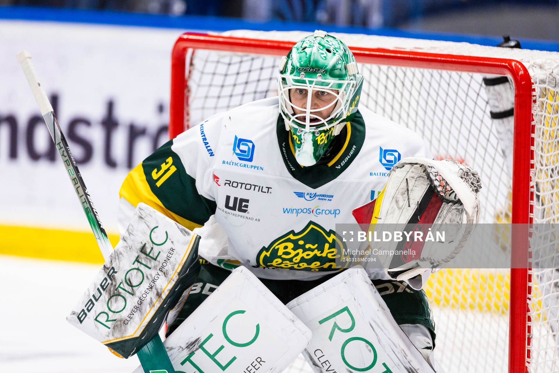 Björklövens målvakt Niklas Svedberg