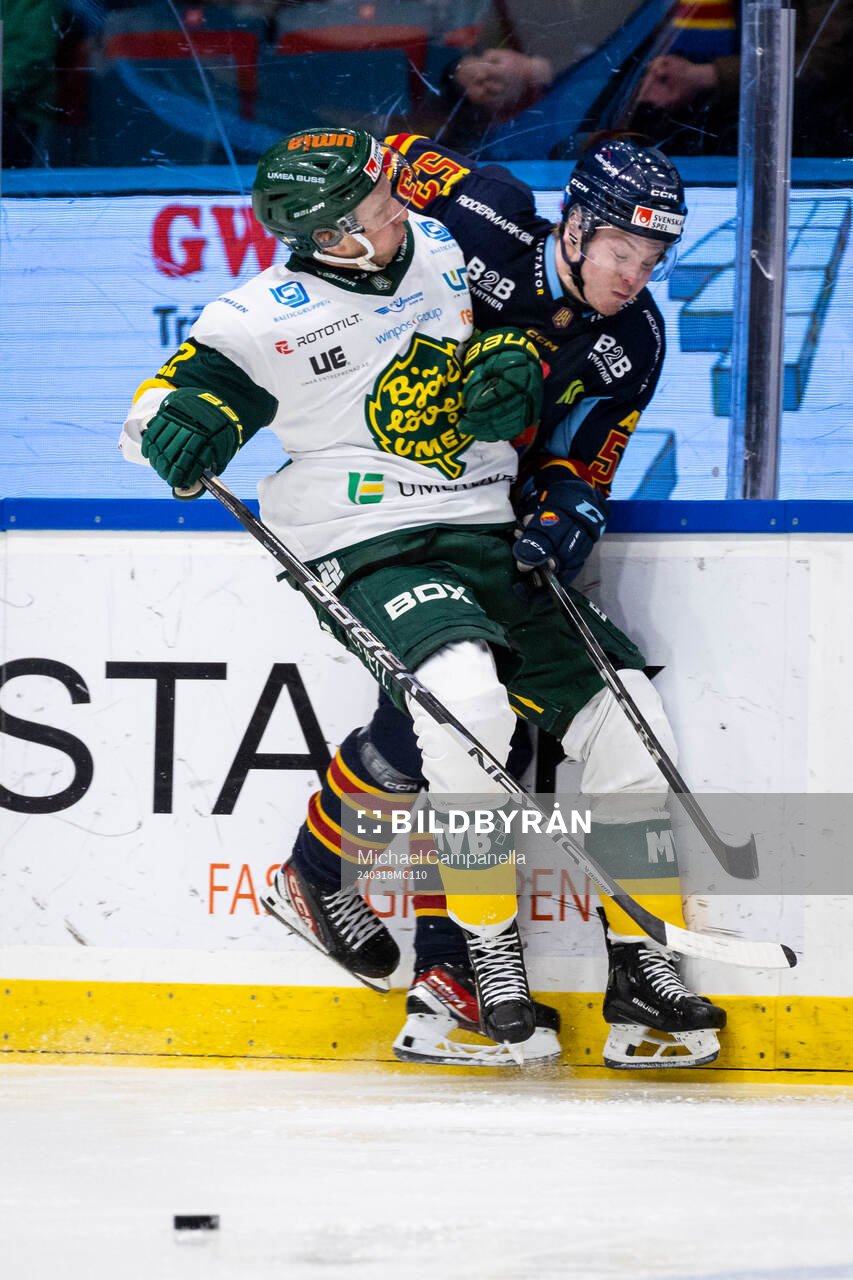 Djurgårdens David Blomgren och Björklövens Fredric Weigel