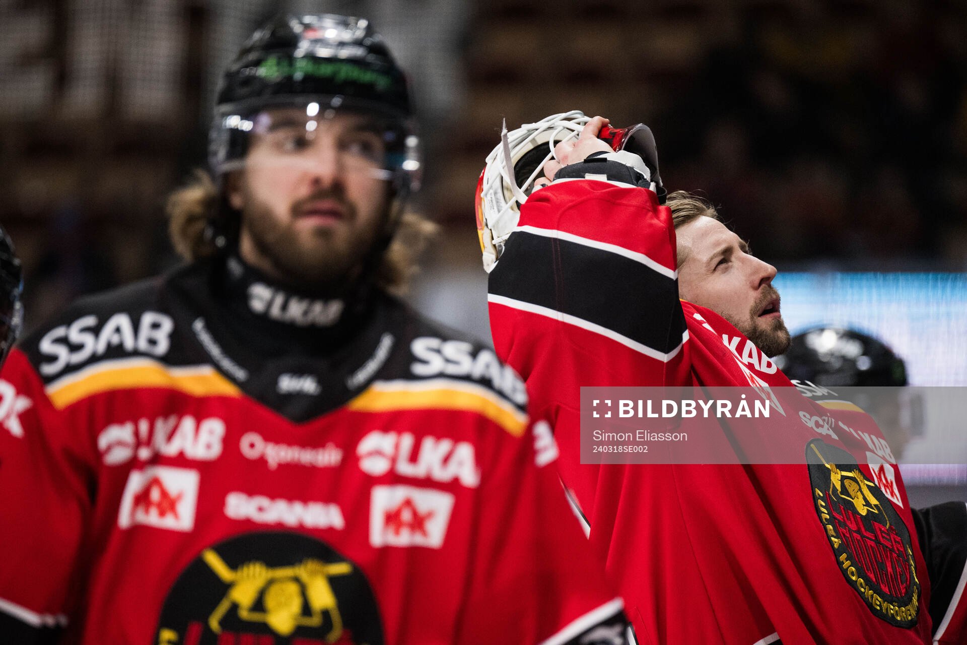 Luleås målvakt Joel Lassinantti