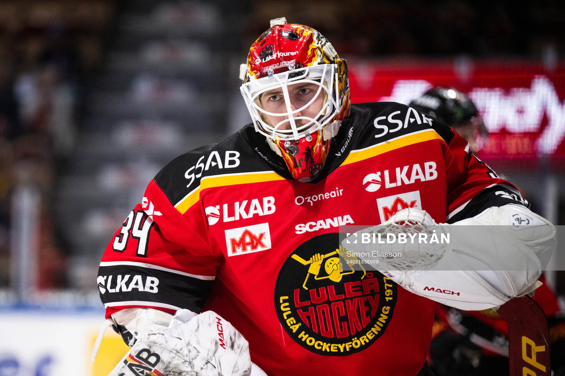 Luleås målvakt Joel Lassinantti