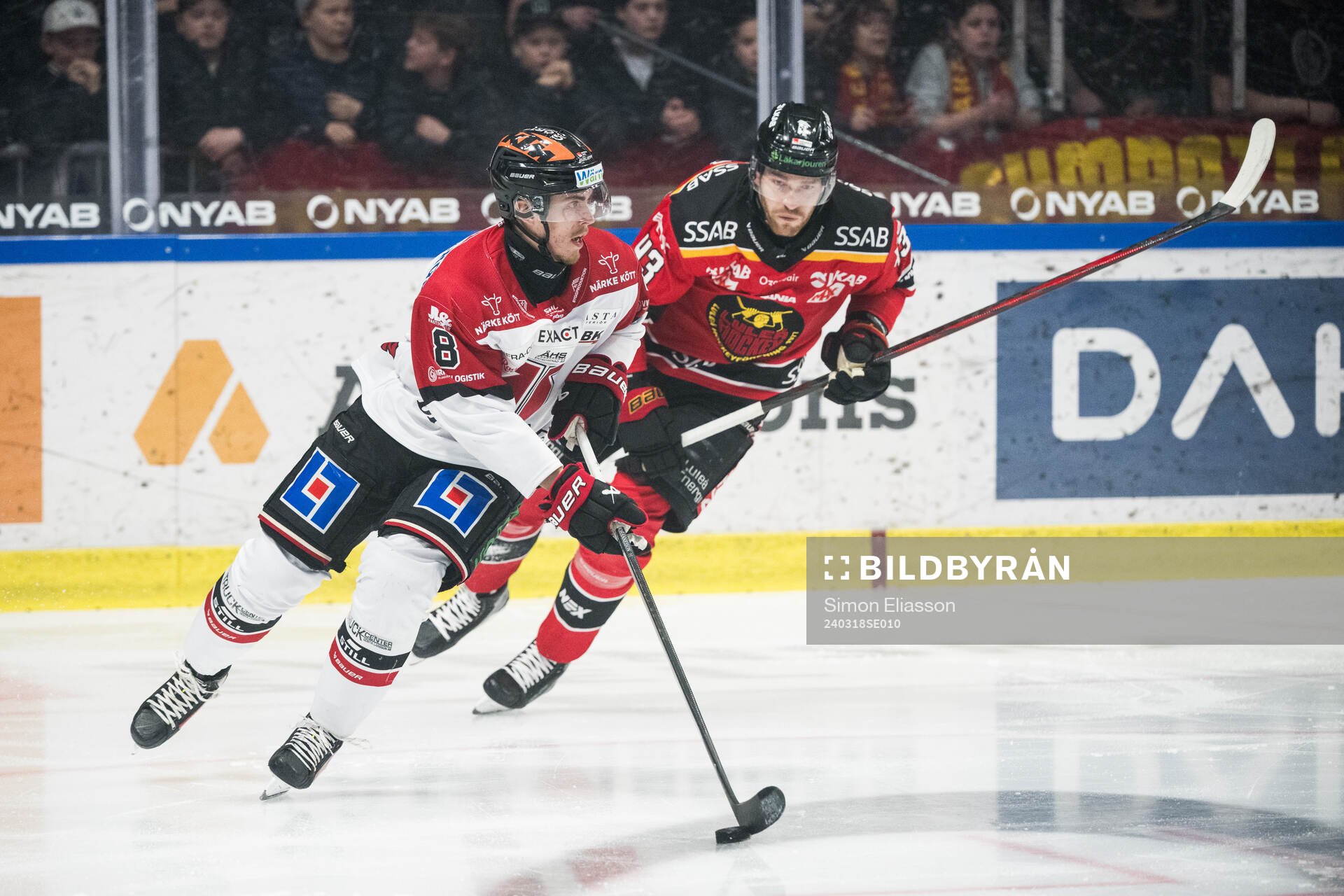 Örebros Samuel Johannesson och Luleås Oscar Eklind