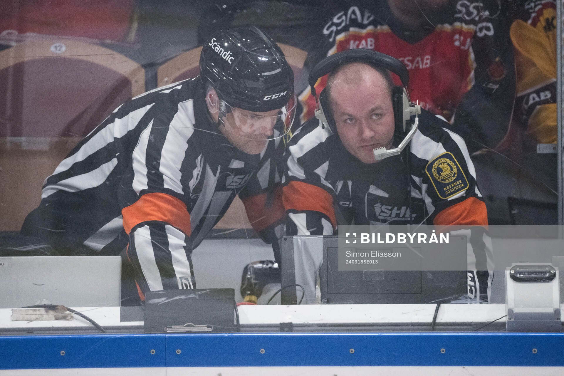 Domare Mikael Nord och Daniel Eriksson