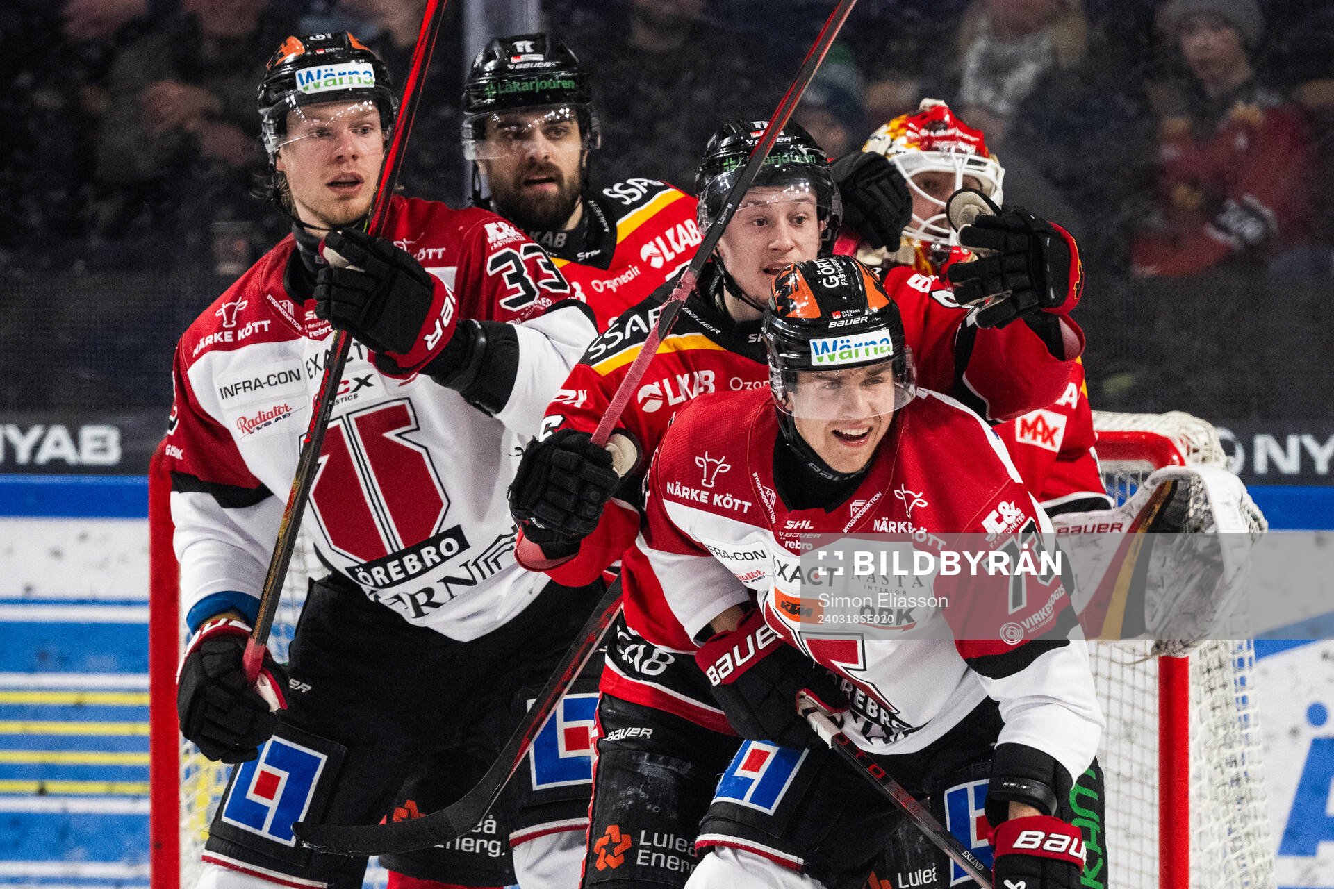 Örebros Christopher Mastomäki, Luleås Frederic Allard,