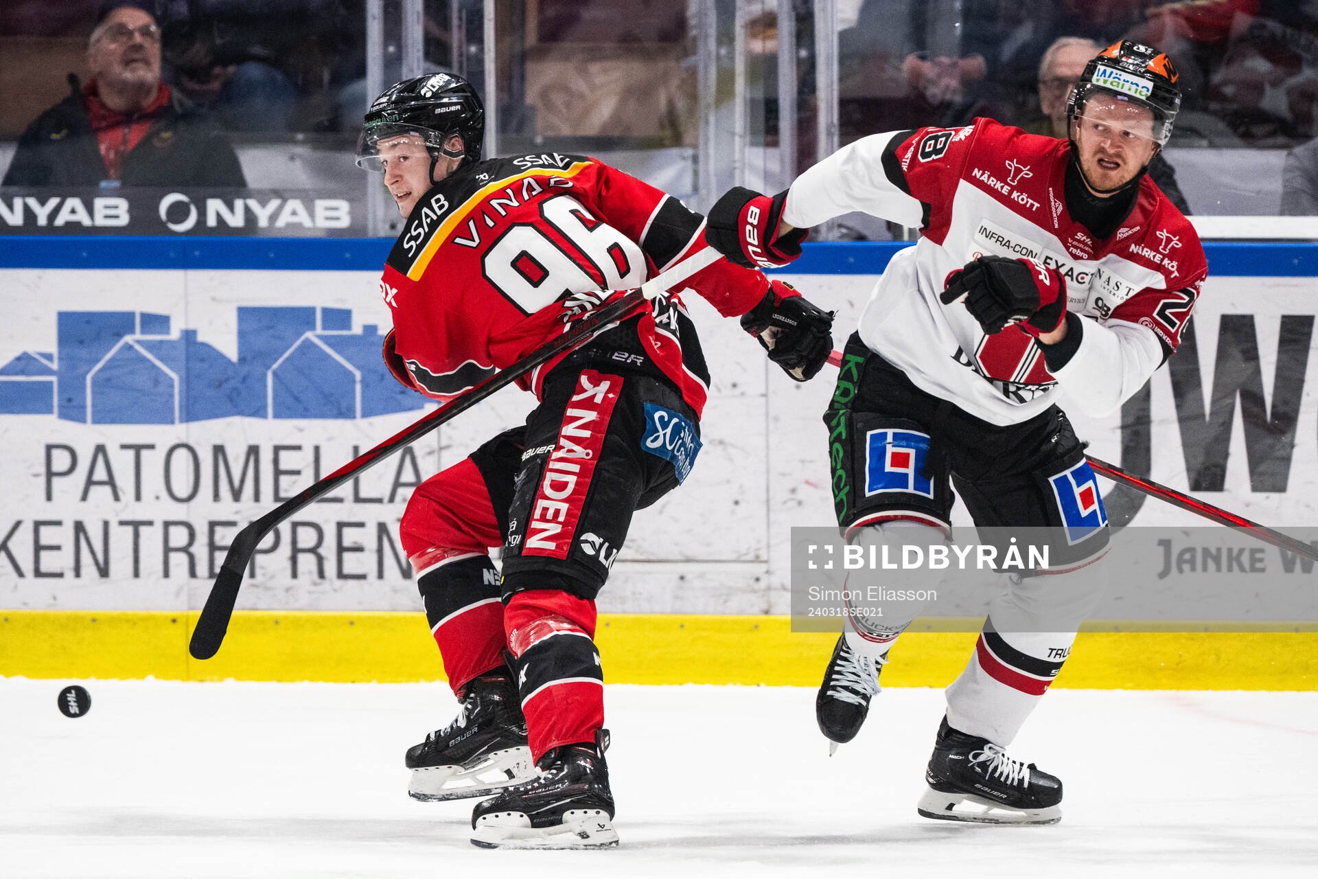 Luleås Pontus Andreasson och Örebros Linus Arnesson